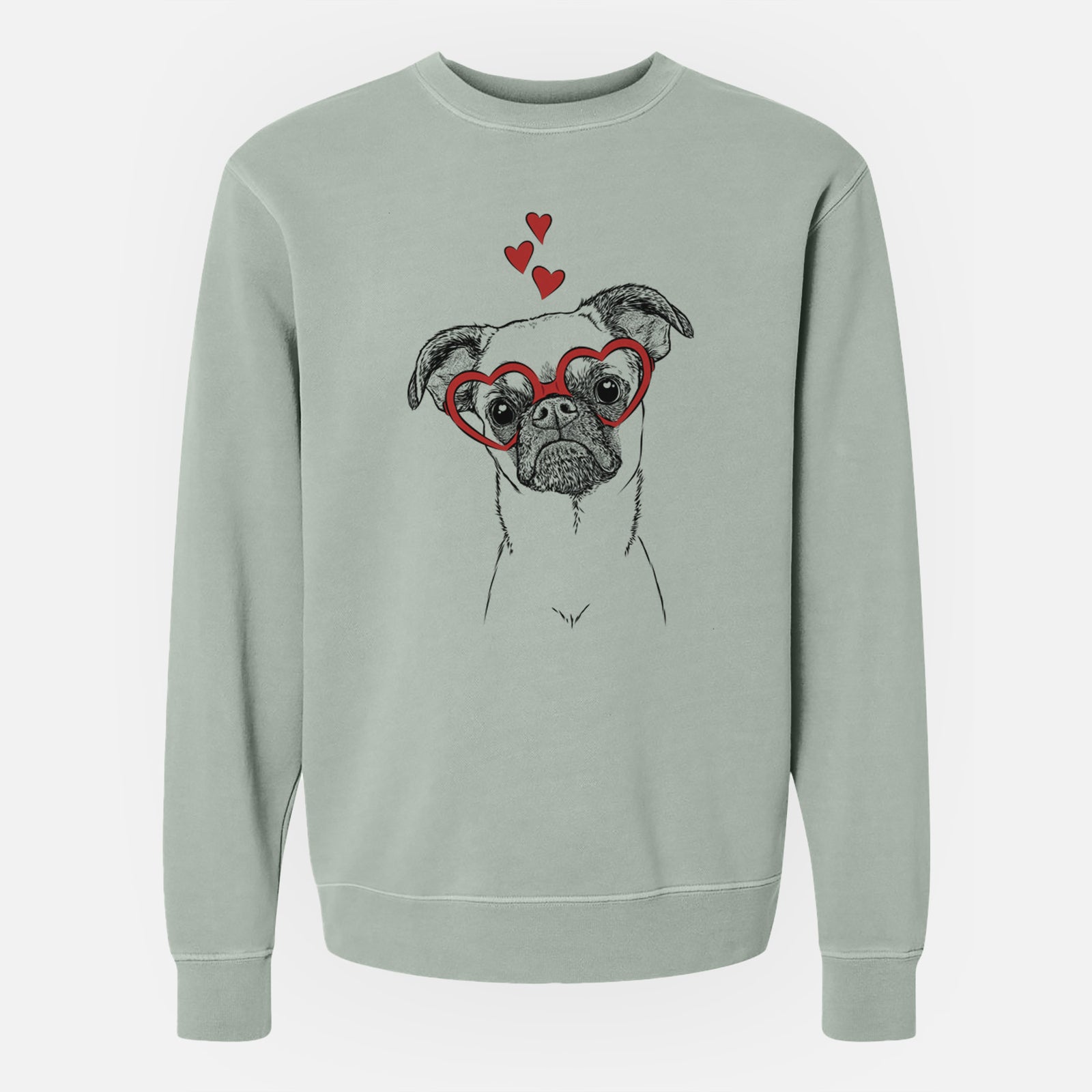 Valentine Groot the Brussels Griffon - Unisex Pigment Dyed Crew Sweatshirt
