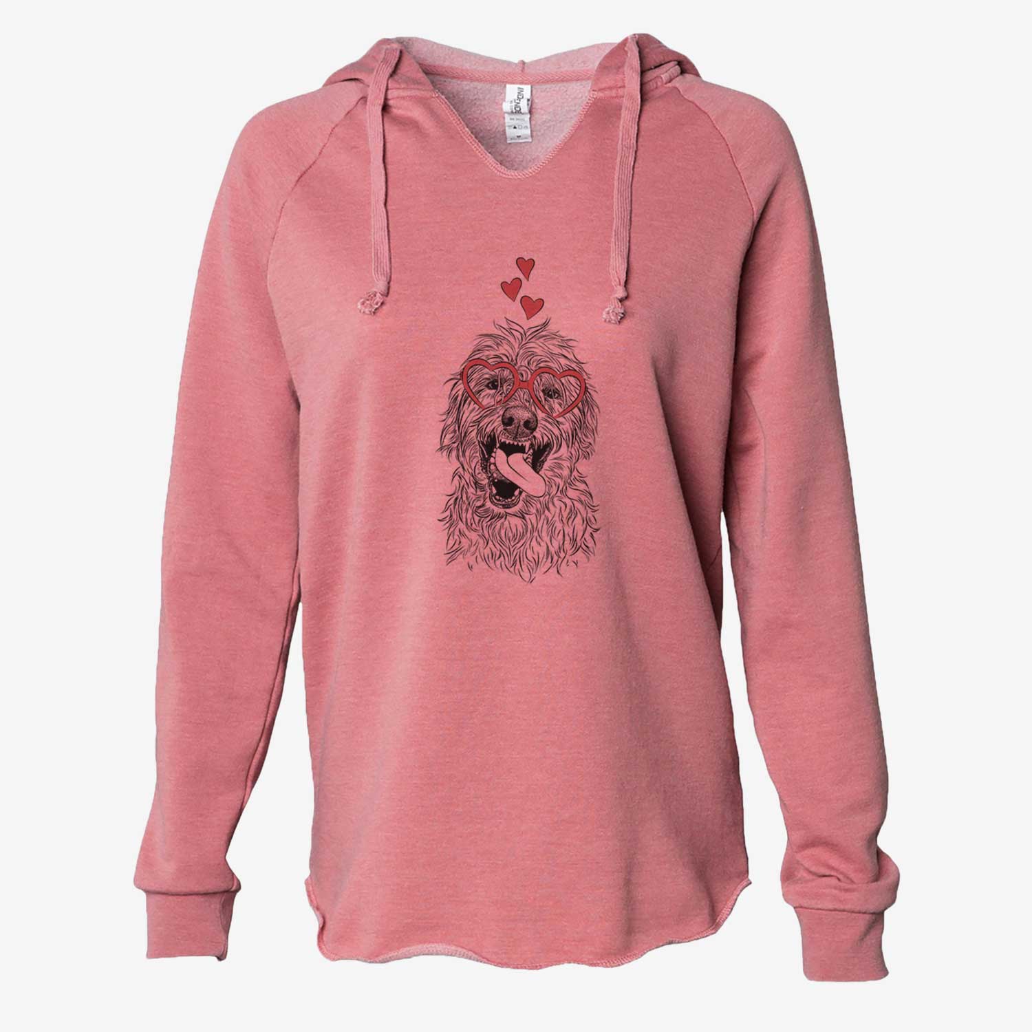 Valentine Groot the Irish Wolfhound - Cali Wave Hooded Sweatshirt