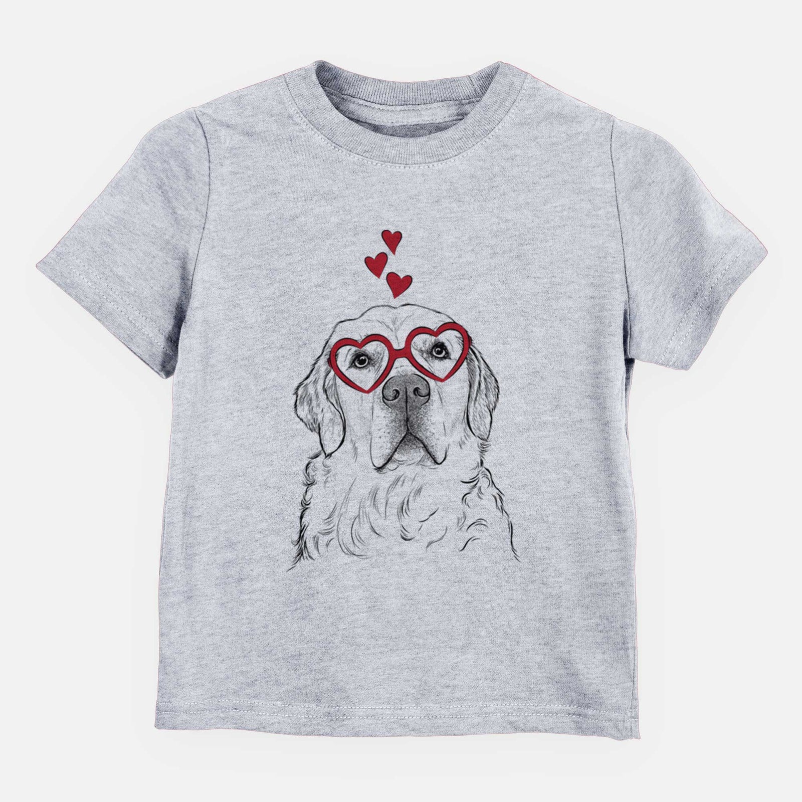 Valentine Hank the Irish Cream Golden Retriever - Kids/Youth/Toddler Shirt