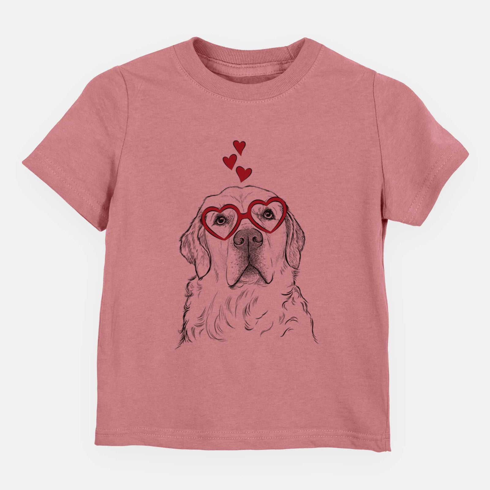 Valentine Hank the Irish Cream Golden Retriever - Kids/Youth/Toddler Shirt