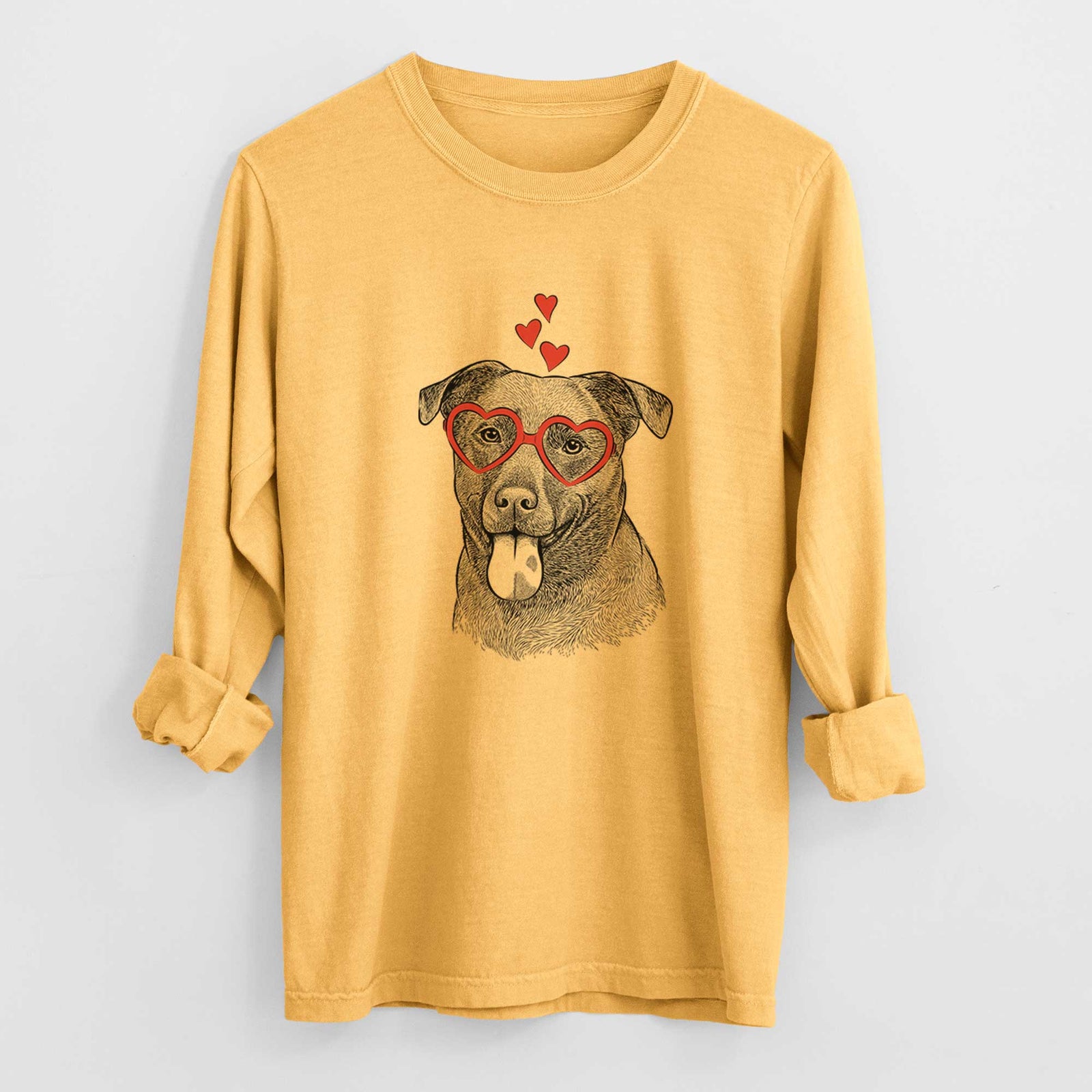 Valentine Harbor the Mixed Breed - Heavyweight 100% Cotton Long Sleeve