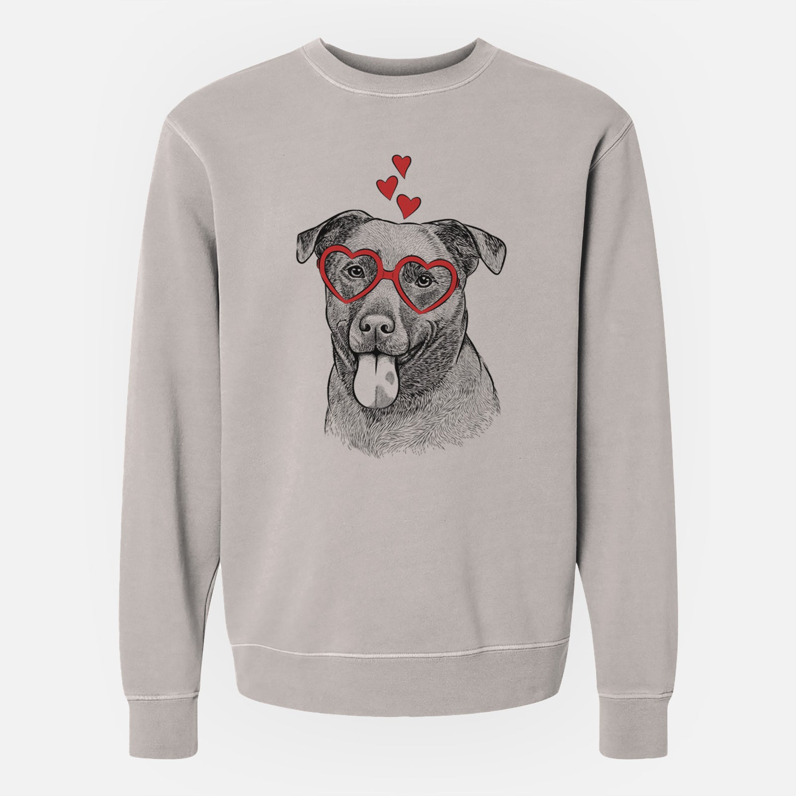 Valentine Harbor the Mixed Breed - Unisex Pigment Dyed Crew Sweatshirt