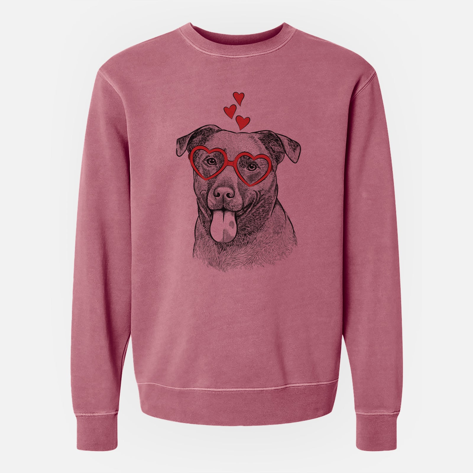 Valentine Harbor the Mixed Breed - Unisex Pigment Dyed Crew Sweatshirt
