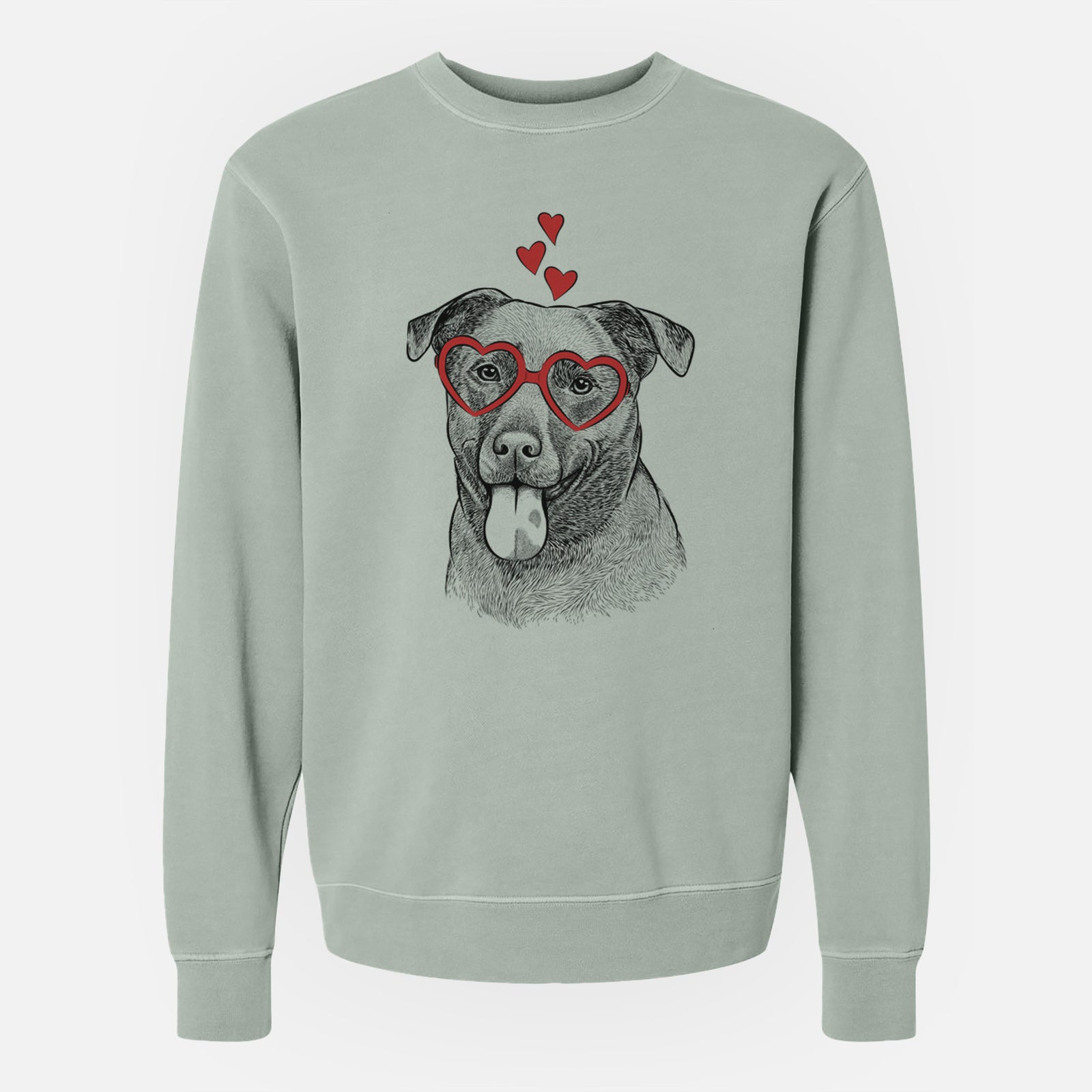 Valentine Harbor the Mixed Breed - Unisex Pigment Dyed Crew Sweatshirt