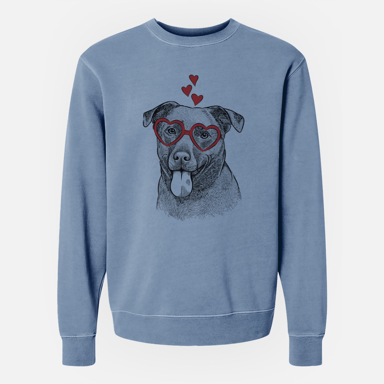 Valentine Harbor the Mixed Breed - Unisex Pigment Dyed Crew Sweatshirt