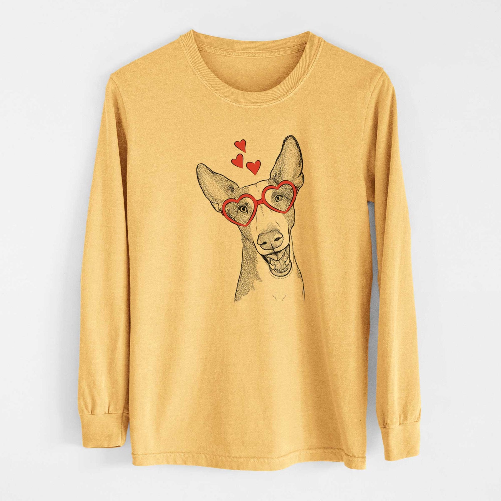 Valentine Havok the Ibizan Hound - Heavyweight 100% Cotton Long Sleeve