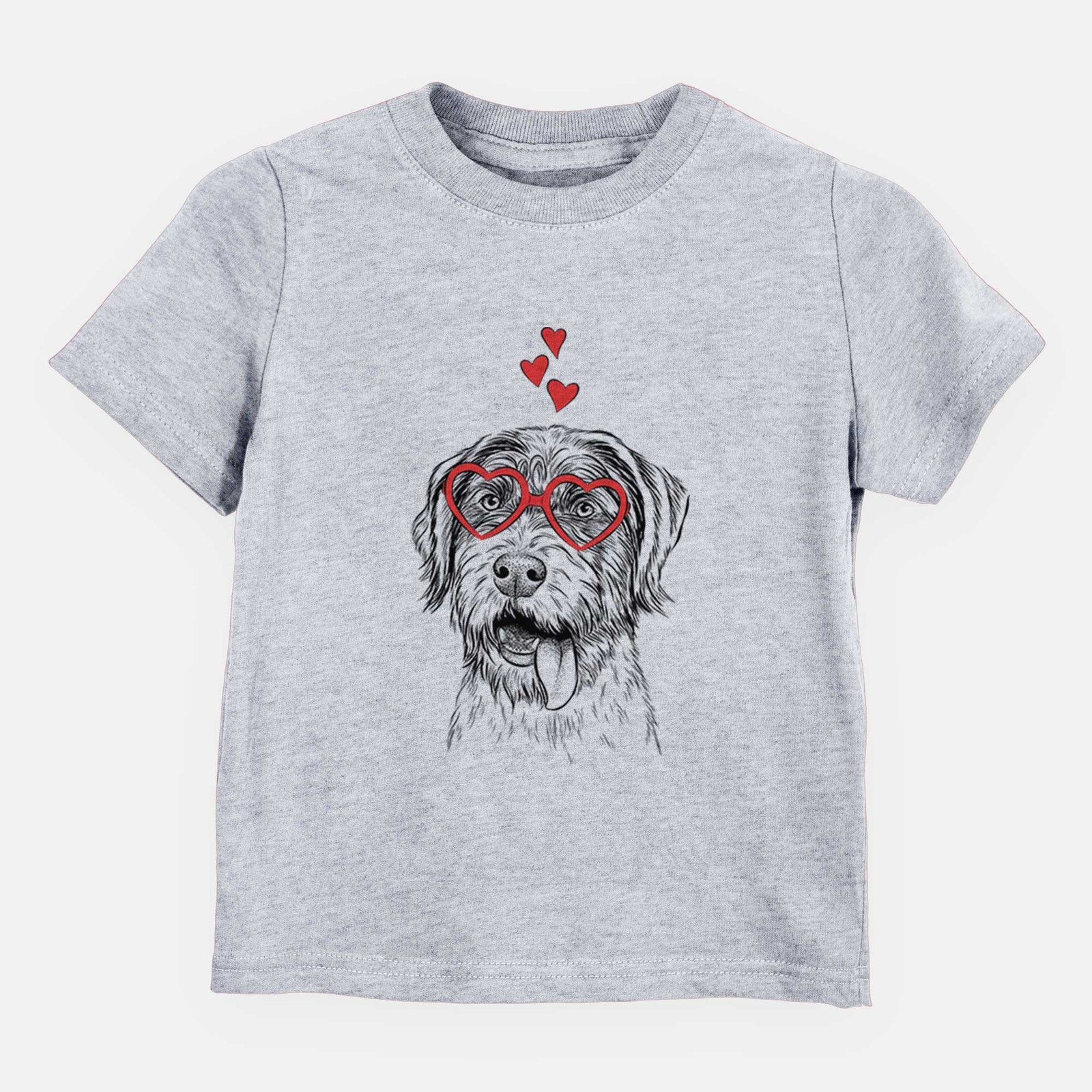 Valentine Hazel the German Wirehaired Pointer Mix - Kids/Youth/Toddler Shirt