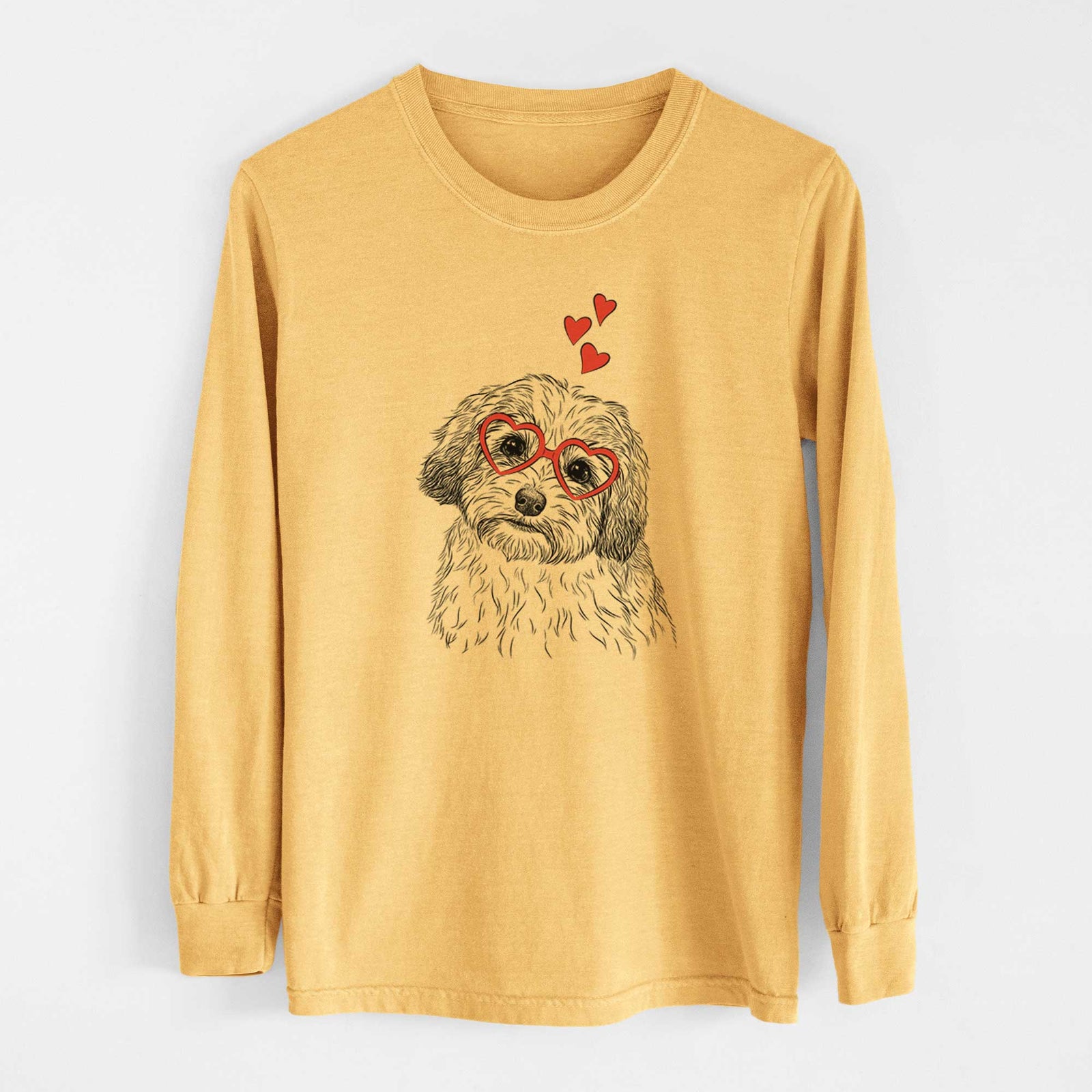 Valentine Henry the Havanese - Heavyweight 100% Cotton Long Sleeve