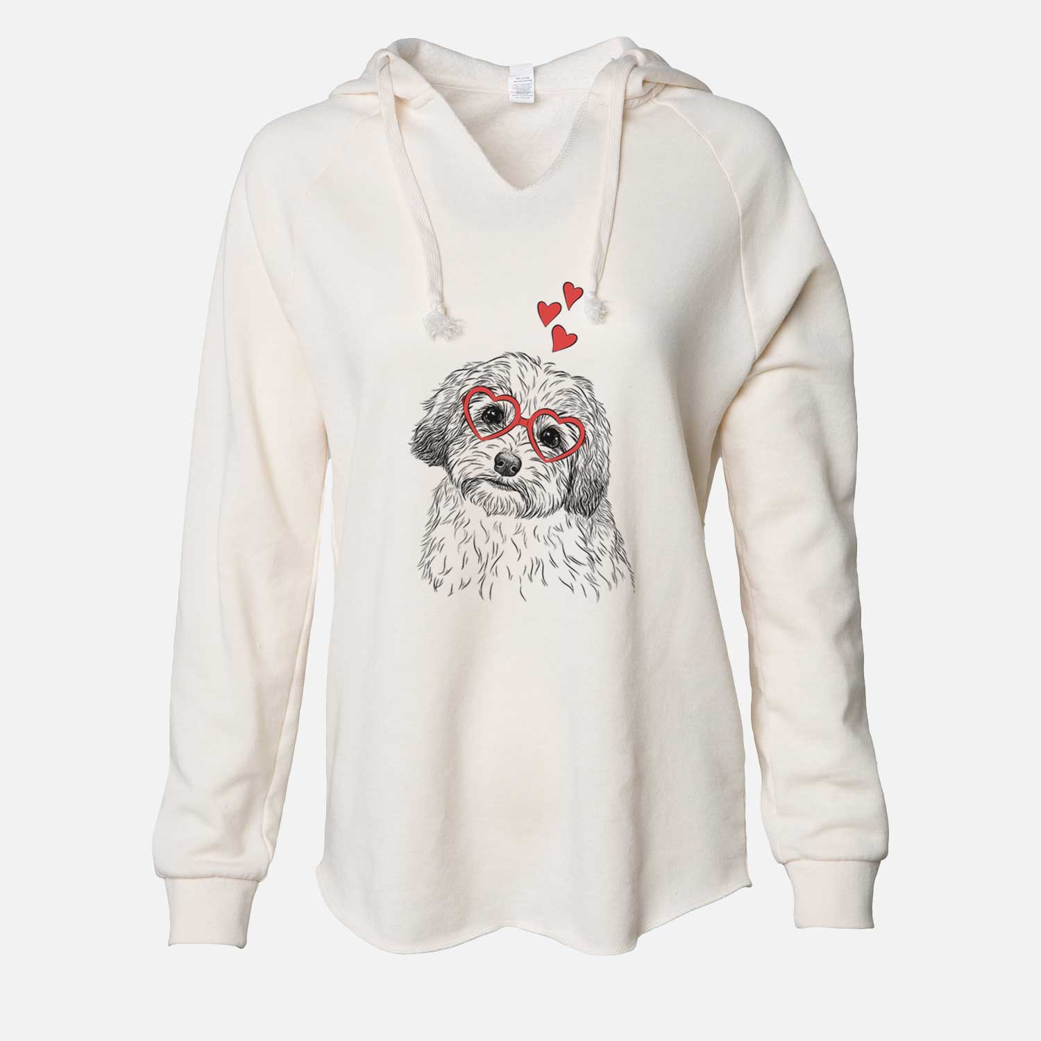 Valentine Henry the Havanese - Cali Wave Hooded Sweatshirt