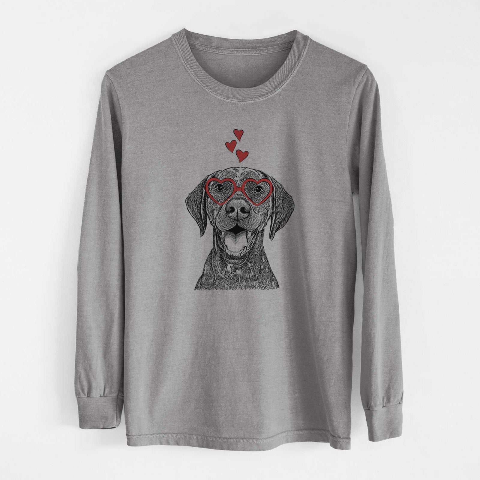 Valentine Hudson the German Shorthaired Pointer - Heavyweight 100% Cotton Long Sleeve