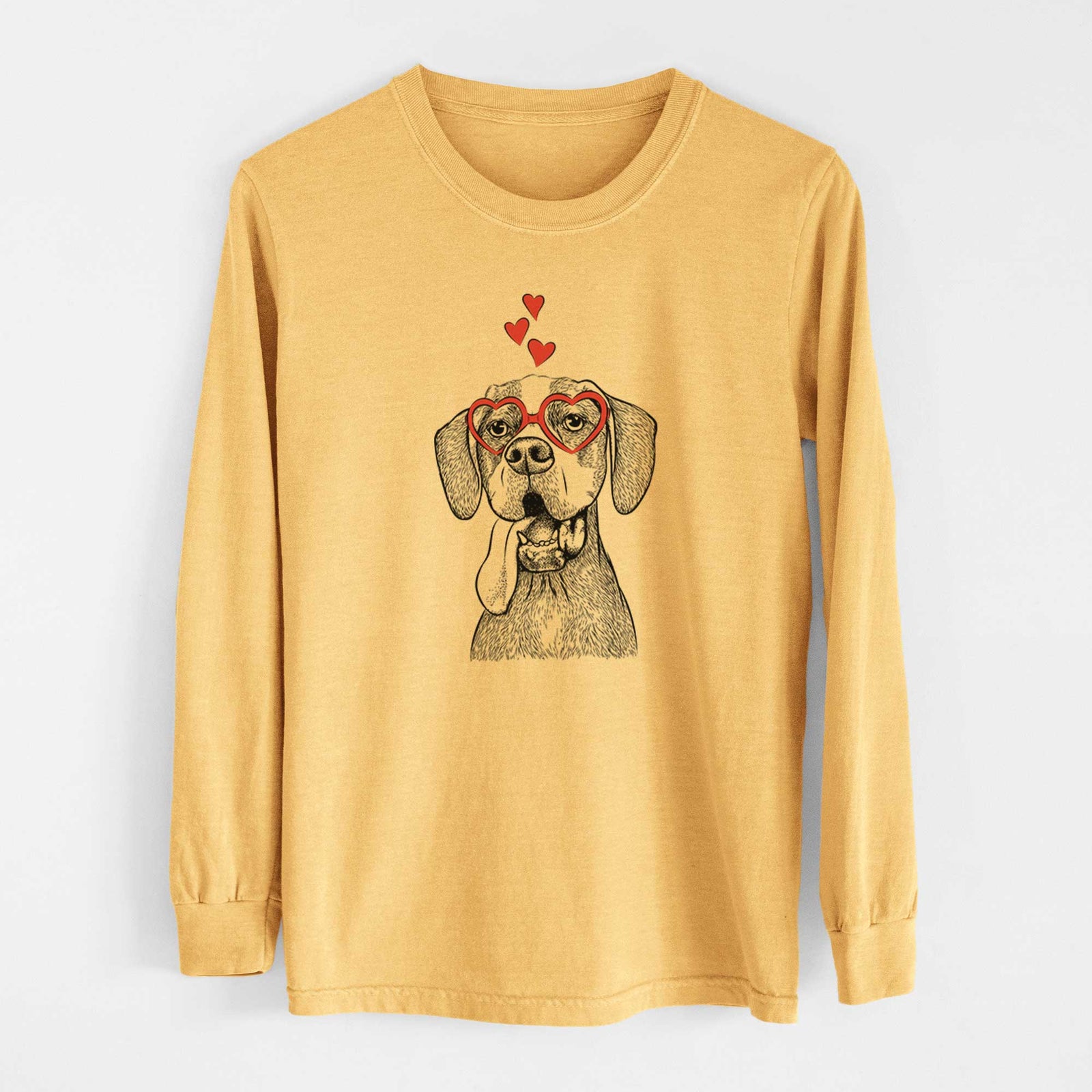 Valentine Irwin the English Pointer - Heavyweight 100% Cotton Long Sleeve