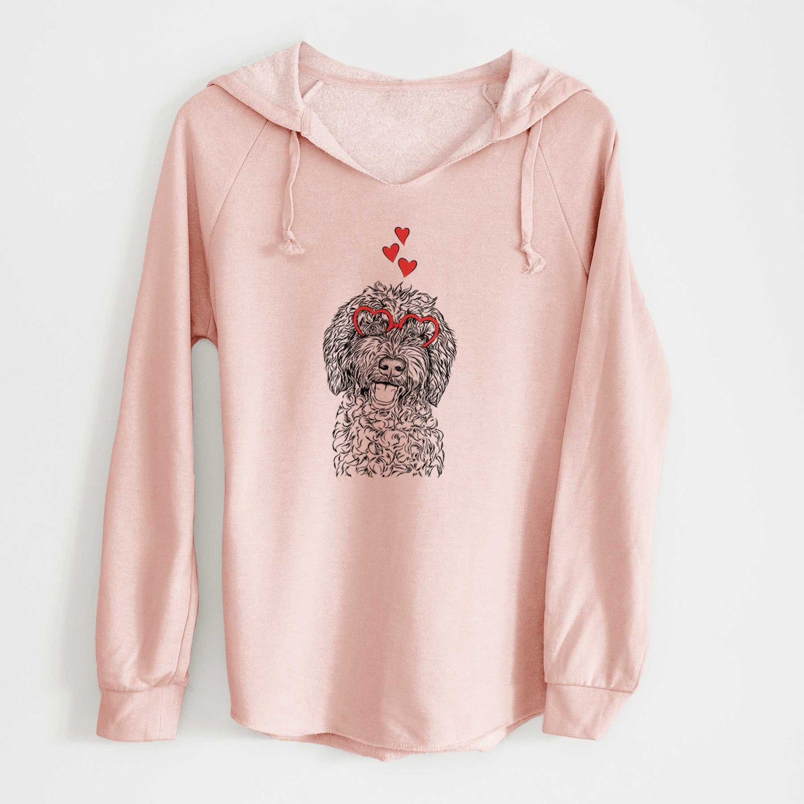 Valentine Jack the Chocolate Labradoodle - Cali Wave Hooded Sweatshirt