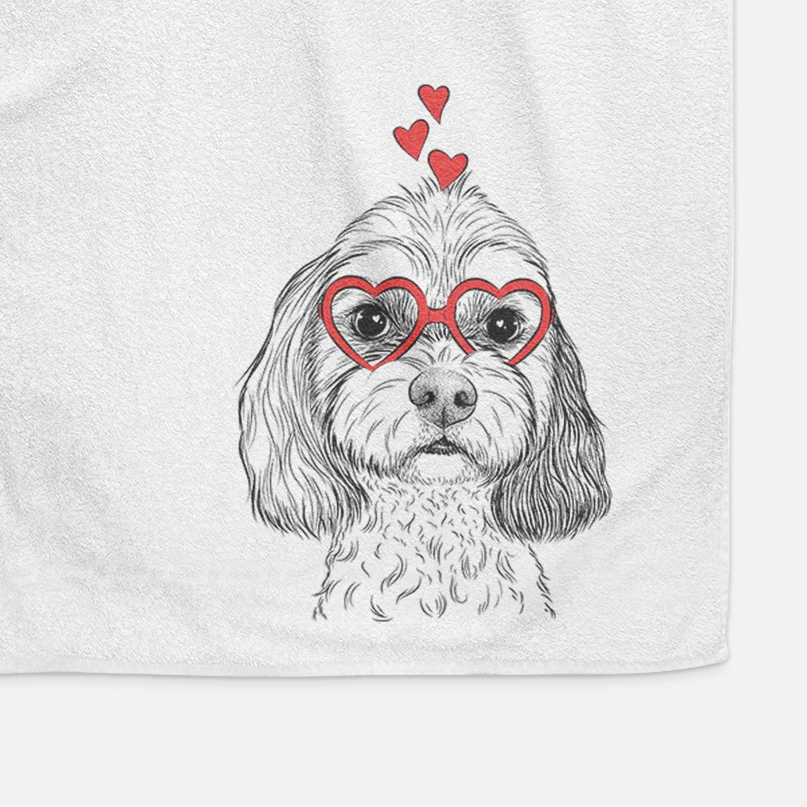 Jasper Diggins the Cavapoo Decorative Hand Towel