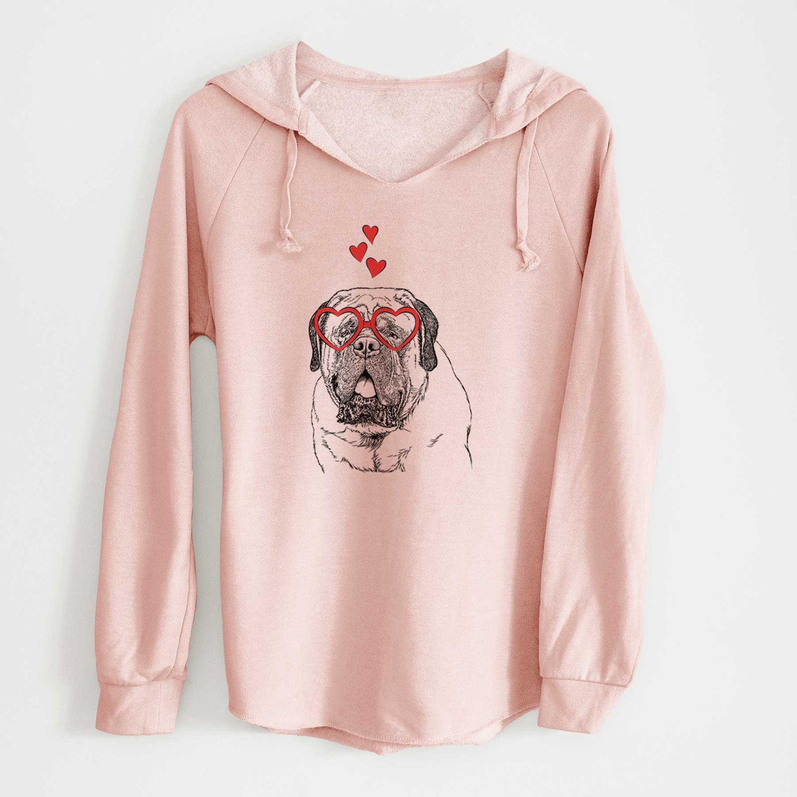 Valentine Jed the English Mastiff - Cali Wave Hooded Sweatshirt
