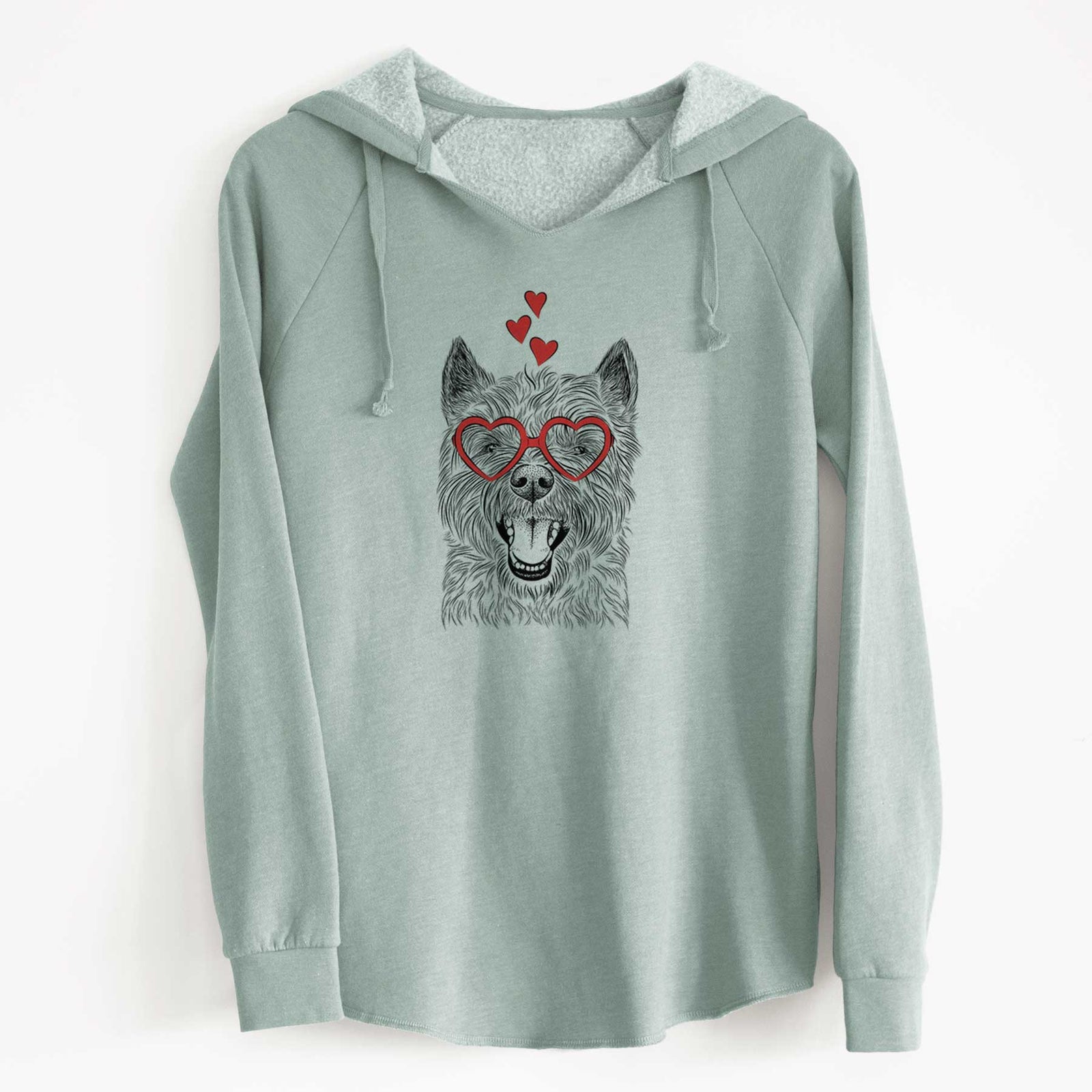 Valentine Jeff the Cairn Terrier - Cali Wave Hooded Sweatshirt