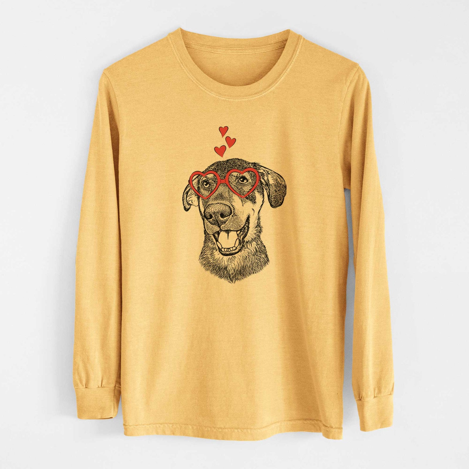 Valentine Jet the Mixed Breed - Heavyweight 100% Cotton Long Sleeve