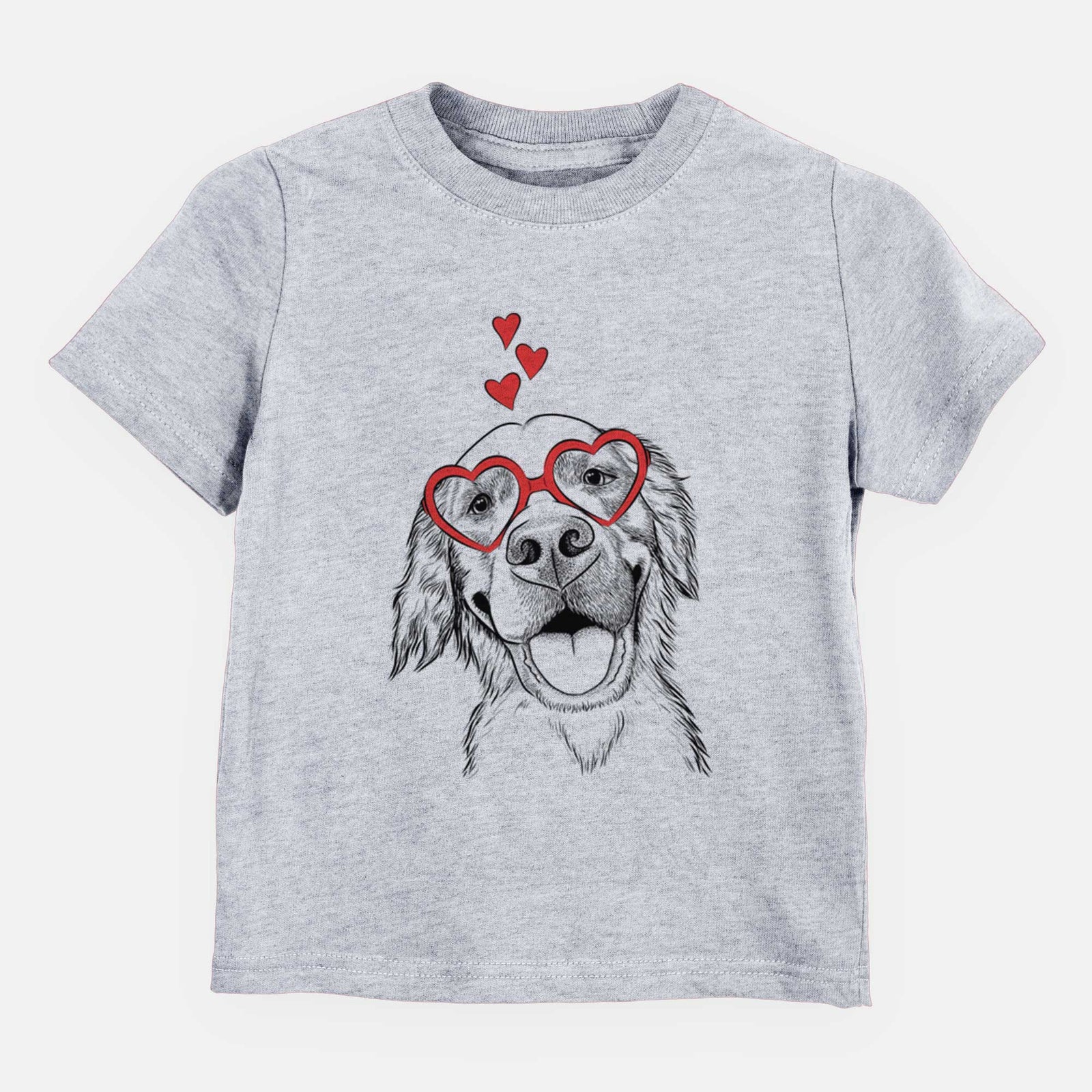 Valentine Jordy the Golden Retriever - Kids/Youth/Toddler Shirt
