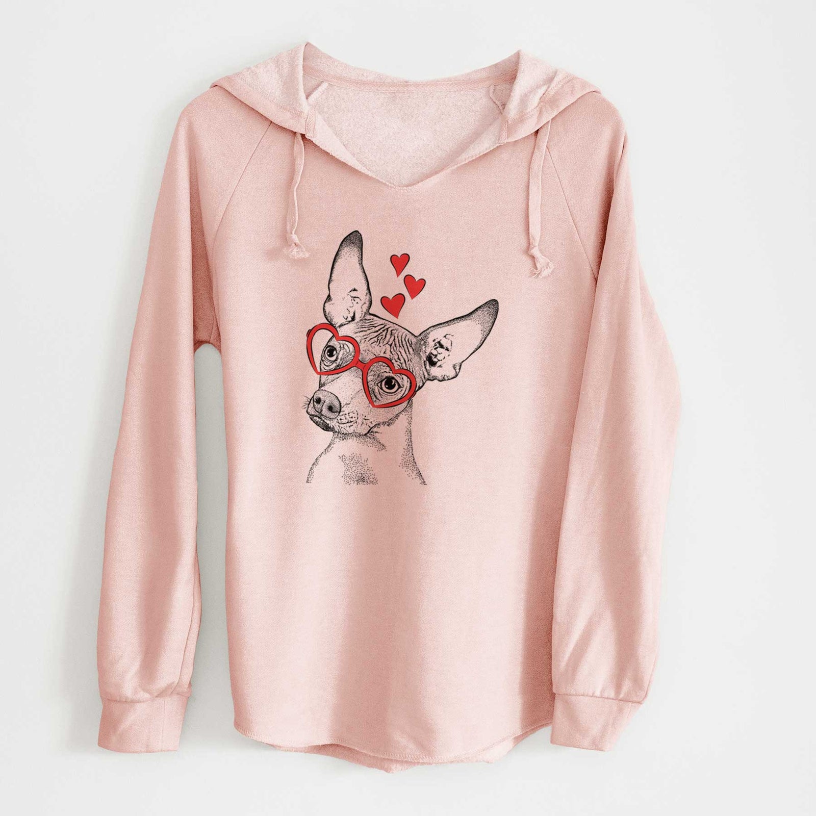 Valentine Kahlo the Xoloitzcuintli - Cali Wave Hooded Sweatshirt