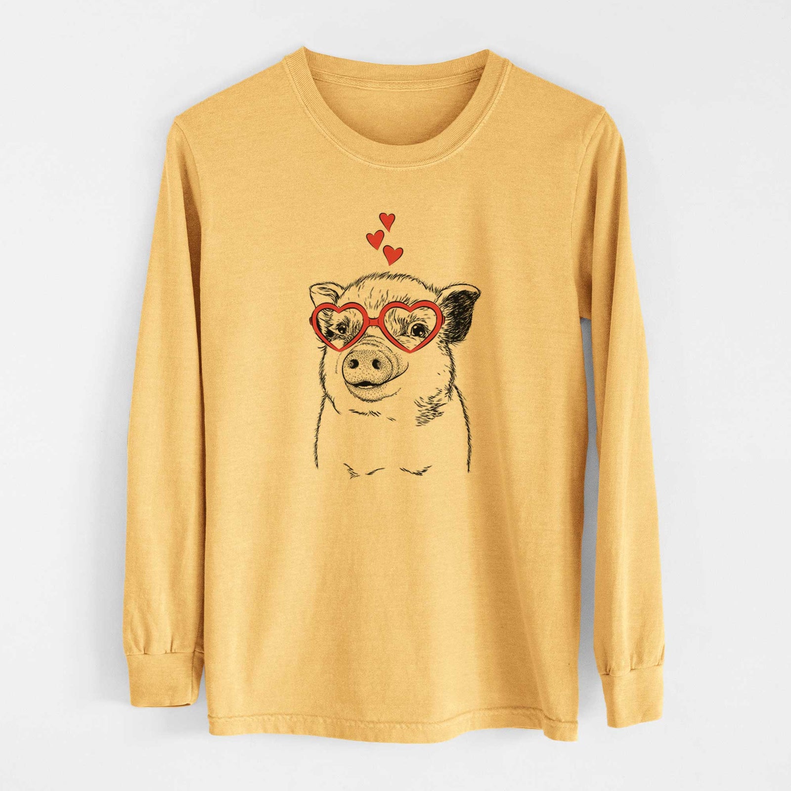 Valentine Kevin the Spotted Pig - Heavyweight 100% Cotton Long Sleeve