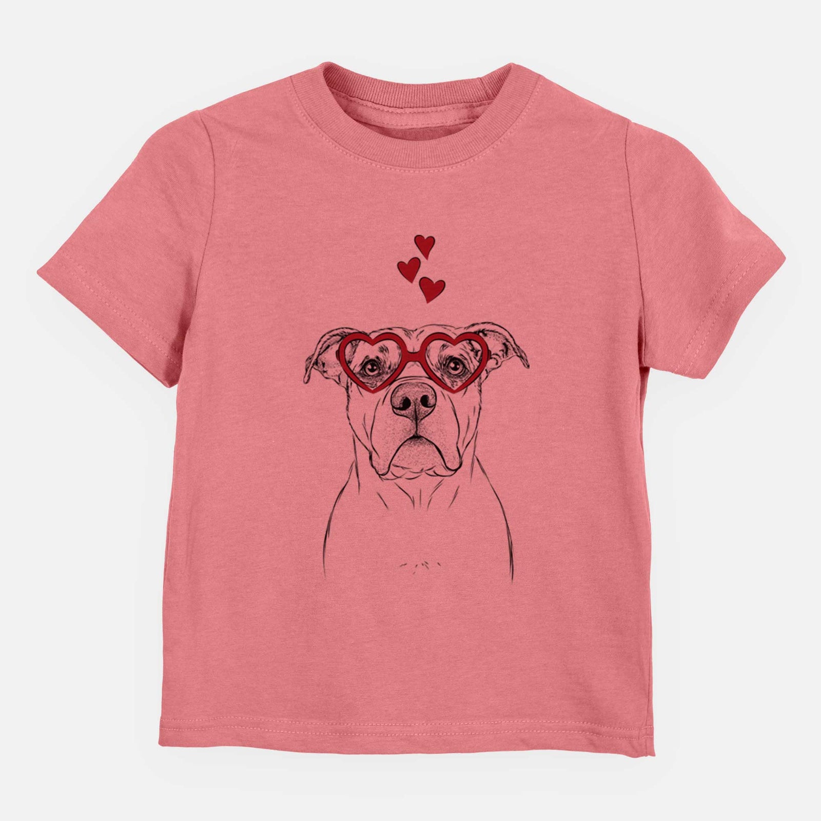 Valentine KiaOra the Pitbull Mix - Kids/Youth/Toddler Shirt