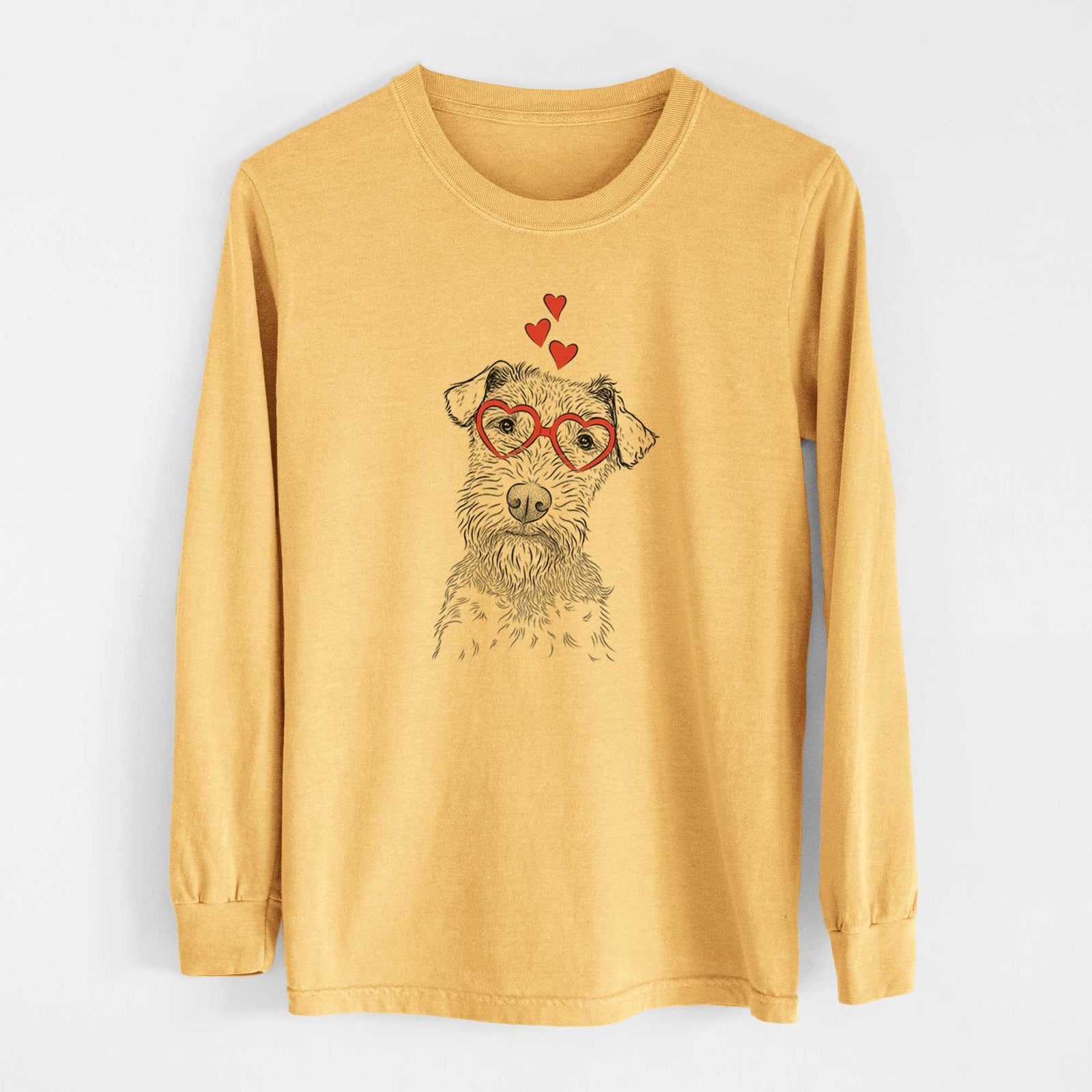 Valentine Kiara the Welsh Terrier - Heavyweight 100% Cotton Long Sleeve