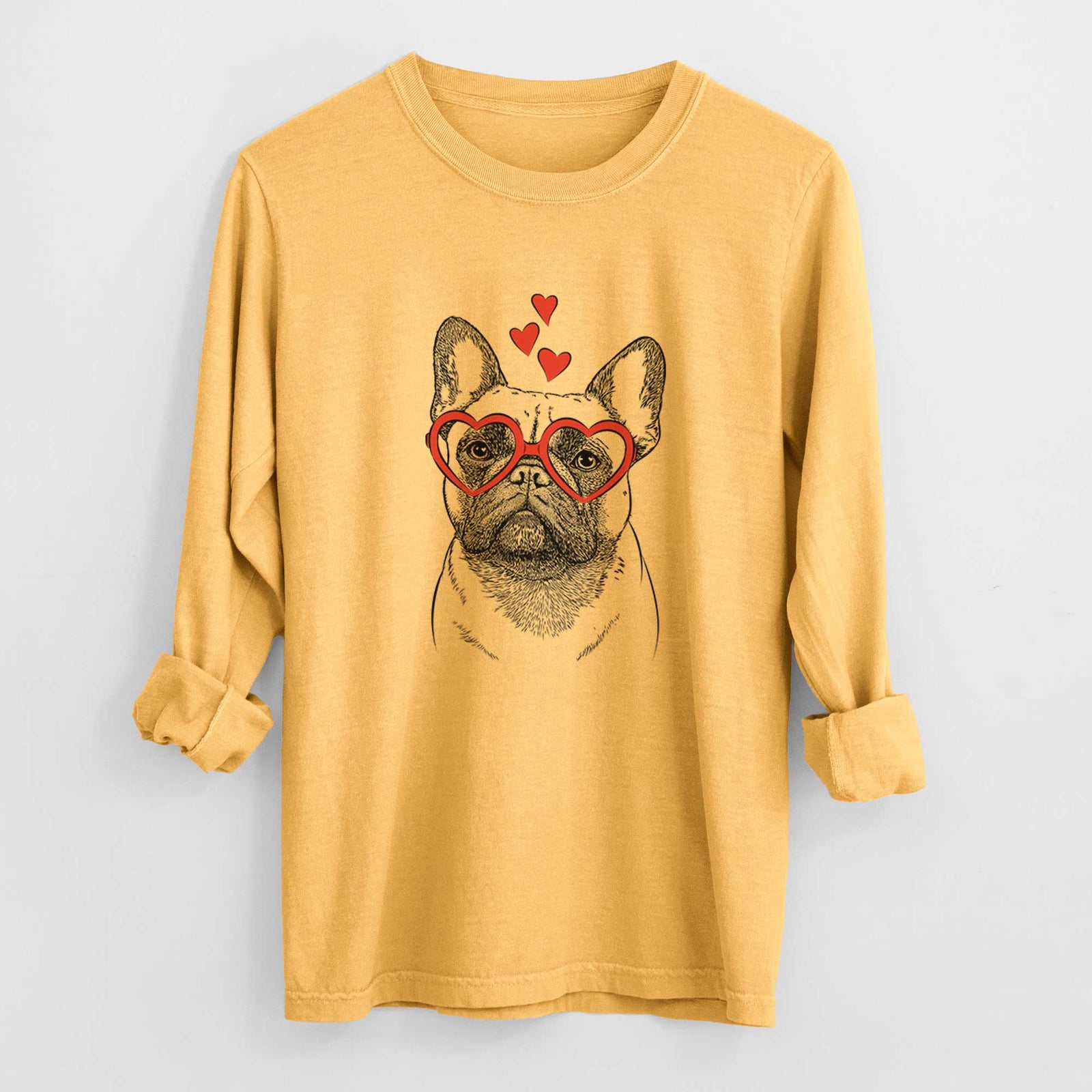 Valentine Kingsleigh the French Bulldog - Heavyweight 100% Cotton Long Sleeve