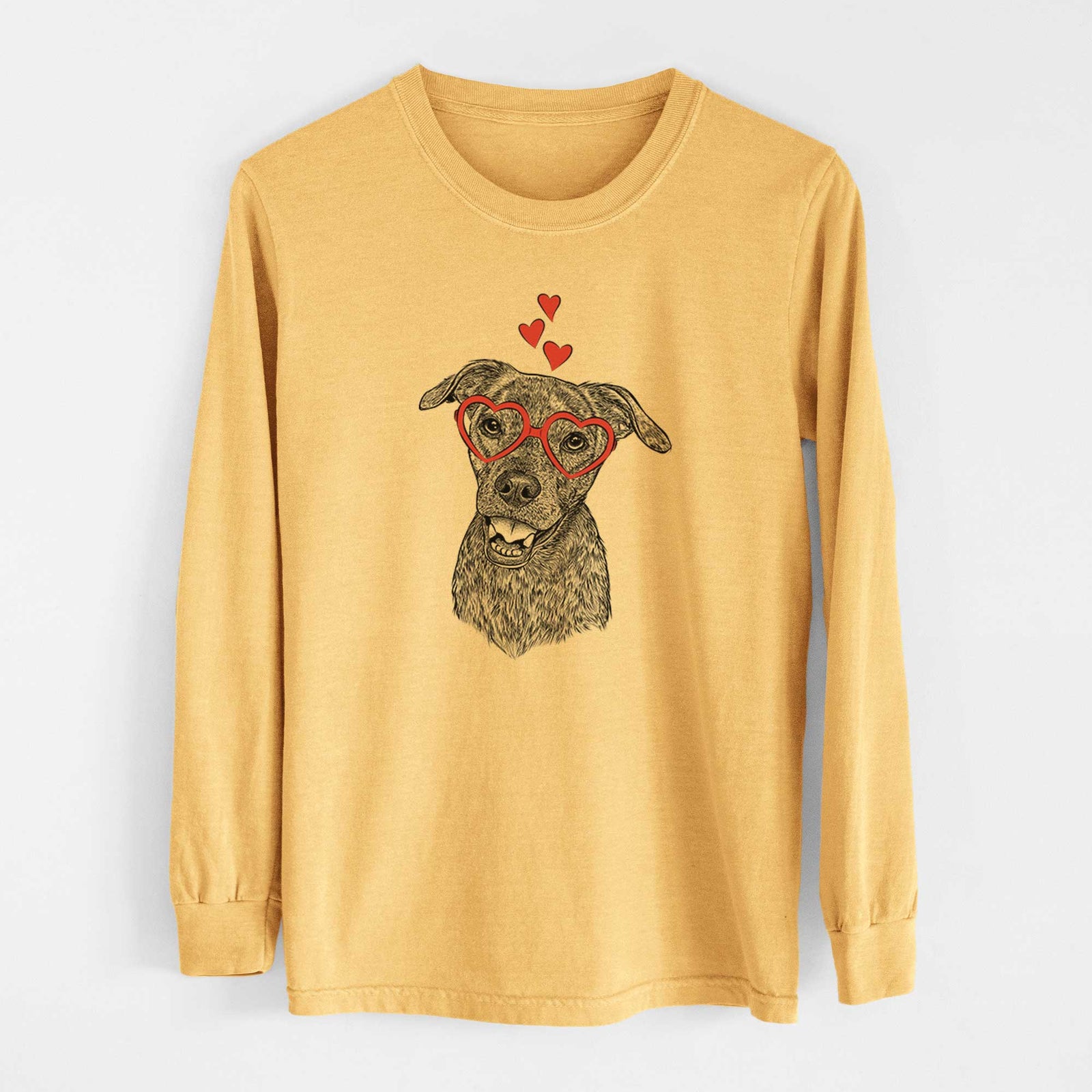 Valentine Kirby the Mountain Cur Mix - Heavyweight 100% Cotton Long Sleeve