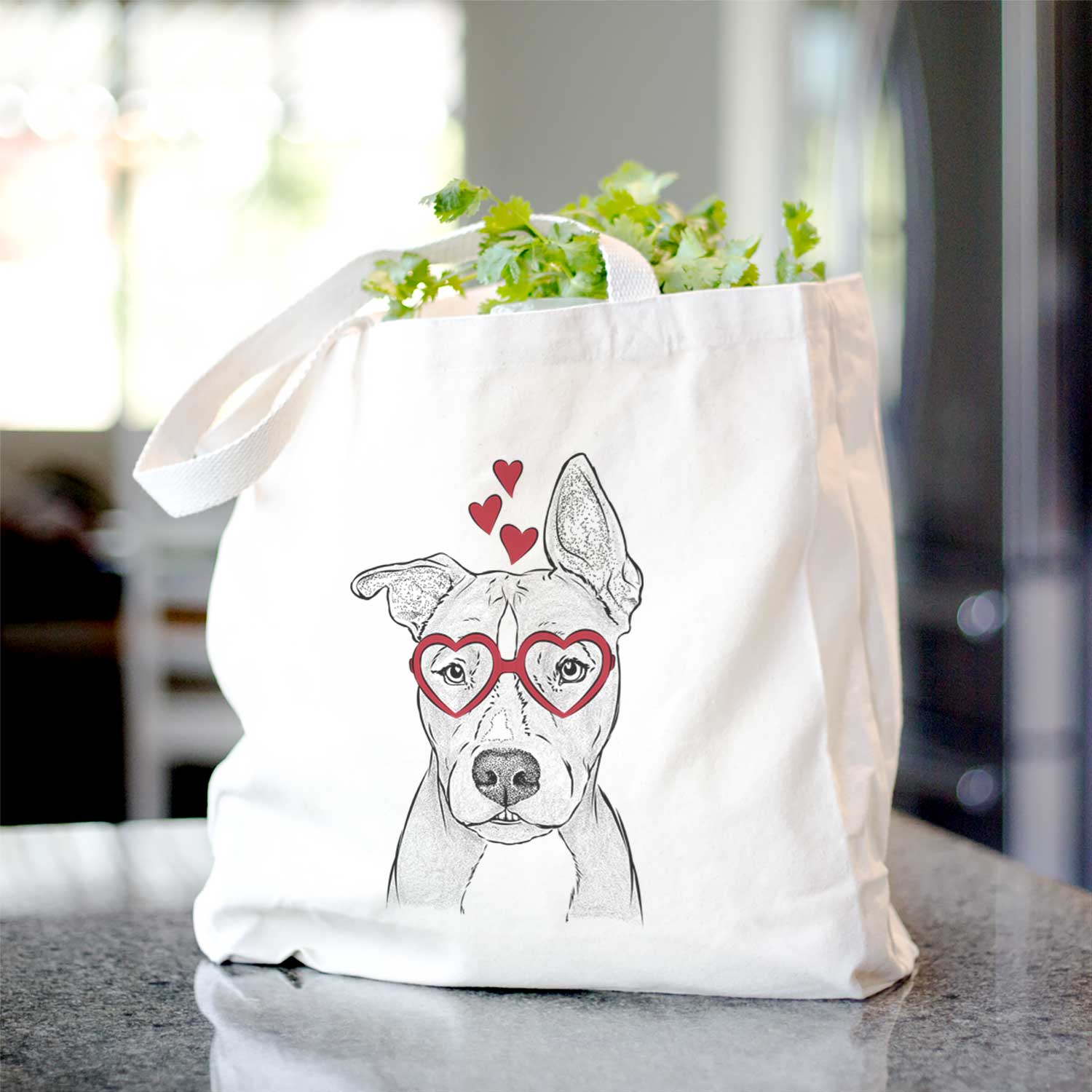 Kisses the Pitbull - Tote Bag
