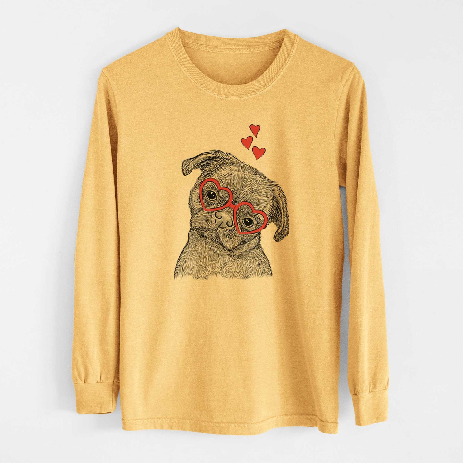 Valentine Koko the Shih Tzu - Heavyweight 100% Cotton Long Sleeve