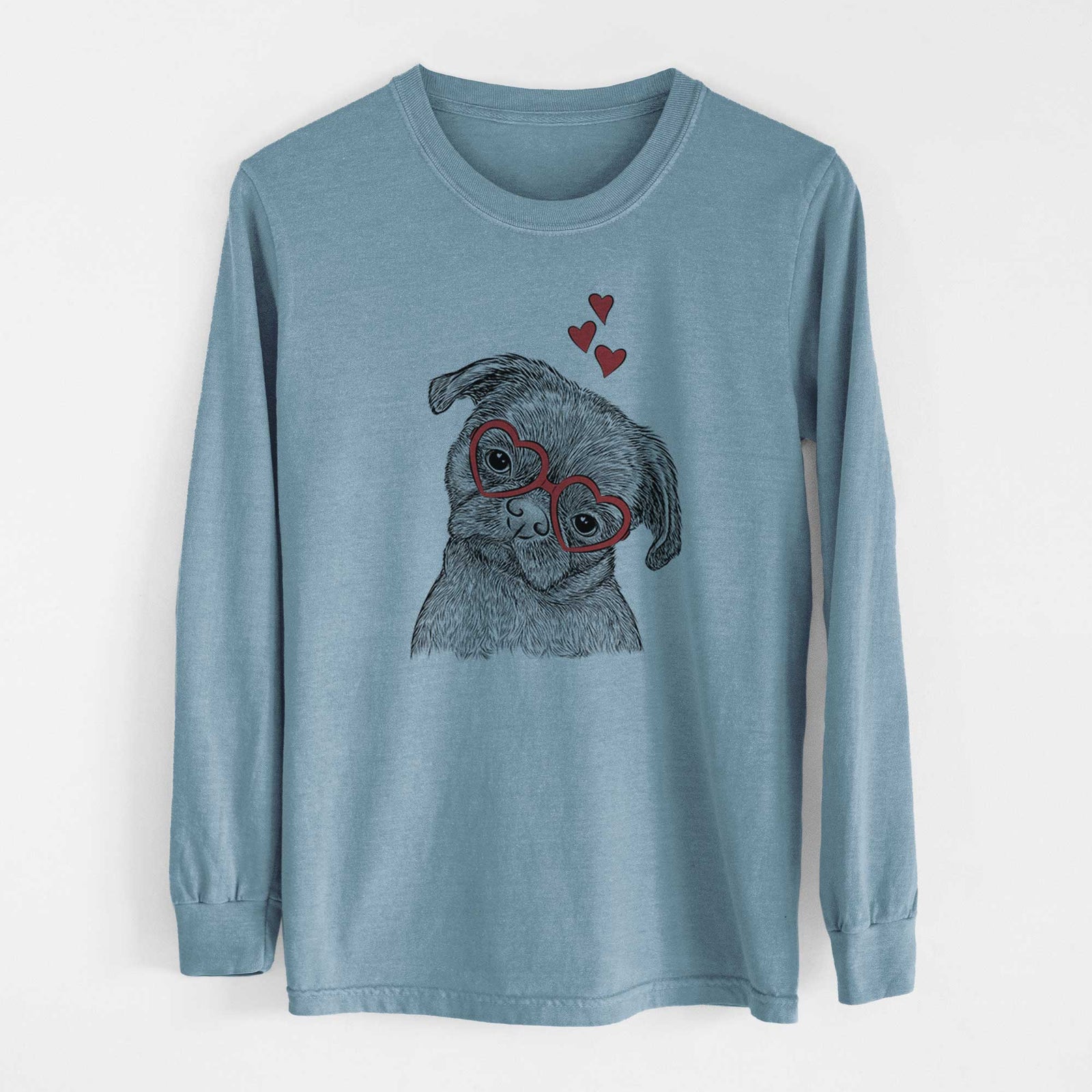 Valentine Koko the Shih Tzu - Heavyweight 100% Cotton Long Sleeve