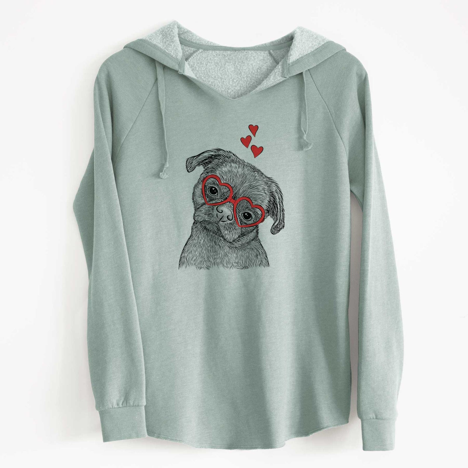 Valentine Koko the Shih Tzu - Cali Wave Hooded Sweatshirt