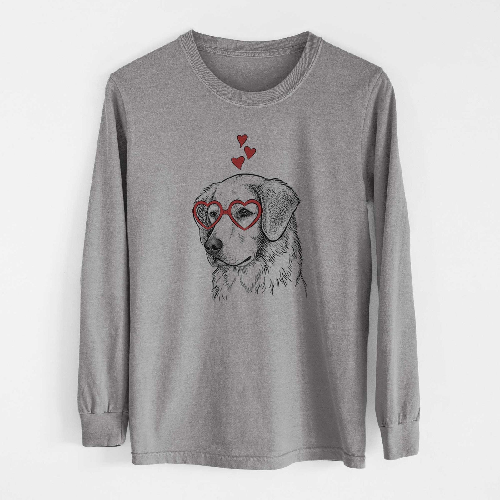 Valentine Kula the Golden Retriever - Heavyweight 100% Cotton Long Sleeve