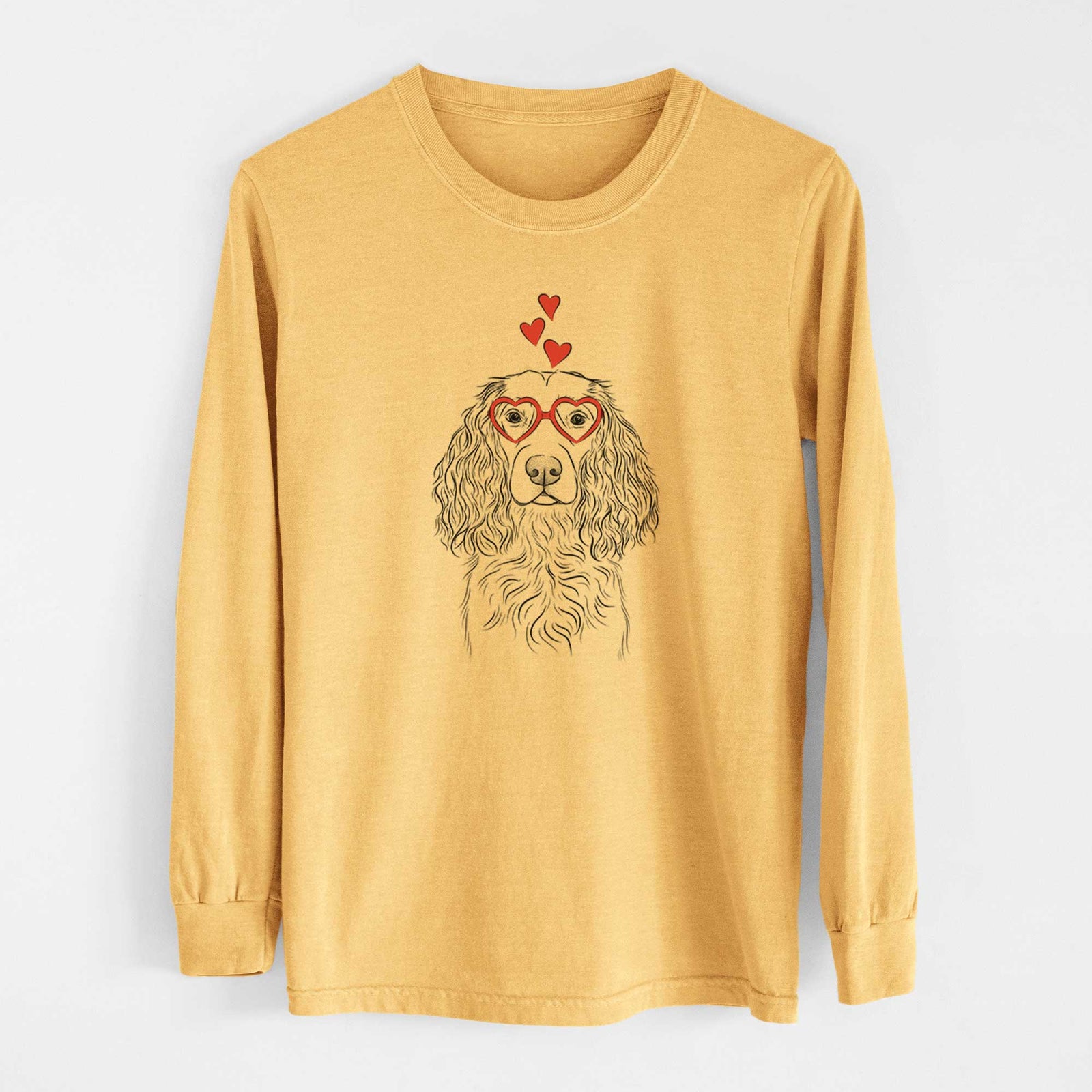 Valentine Landry the Boykin Spaniel - Heavyweight 100% Cotton Long Sleeve