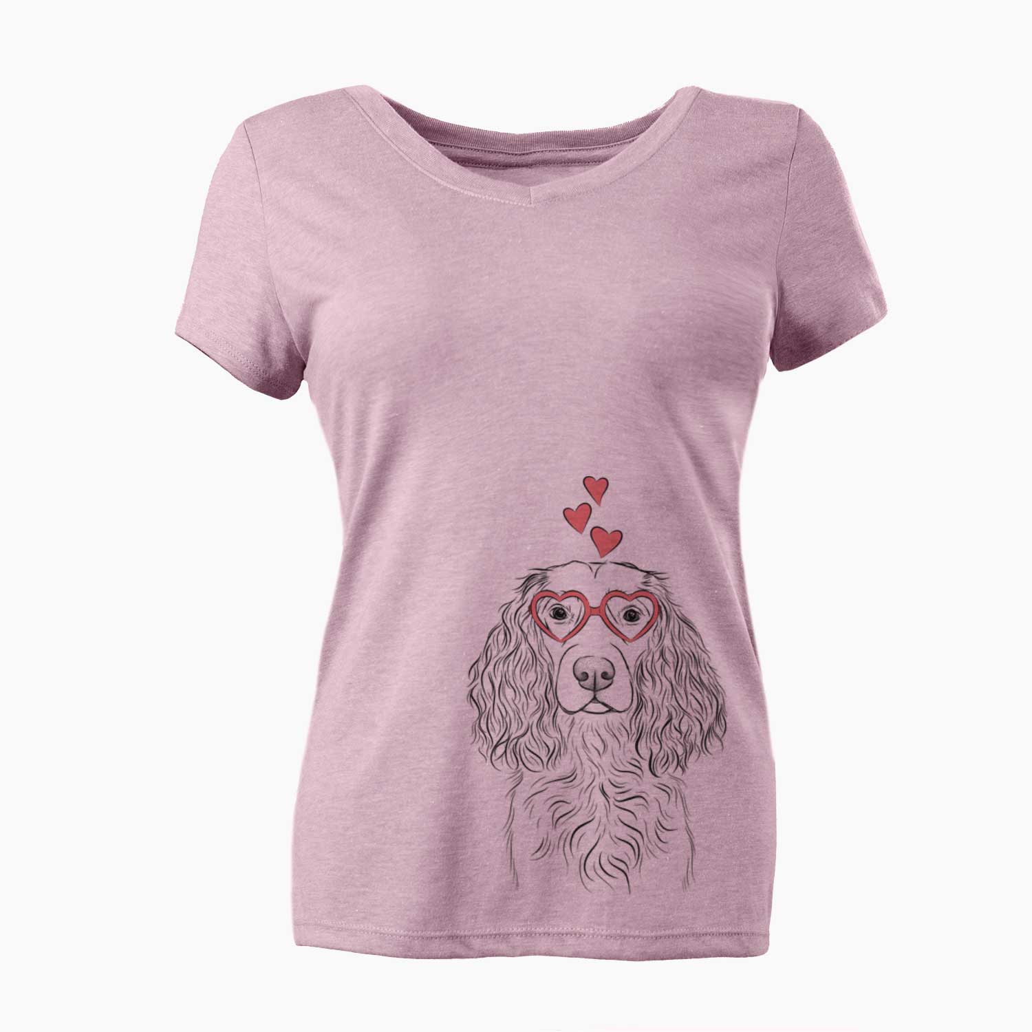 Valentine Landry the Boykin Spaniel - Women's V-neck Shirt