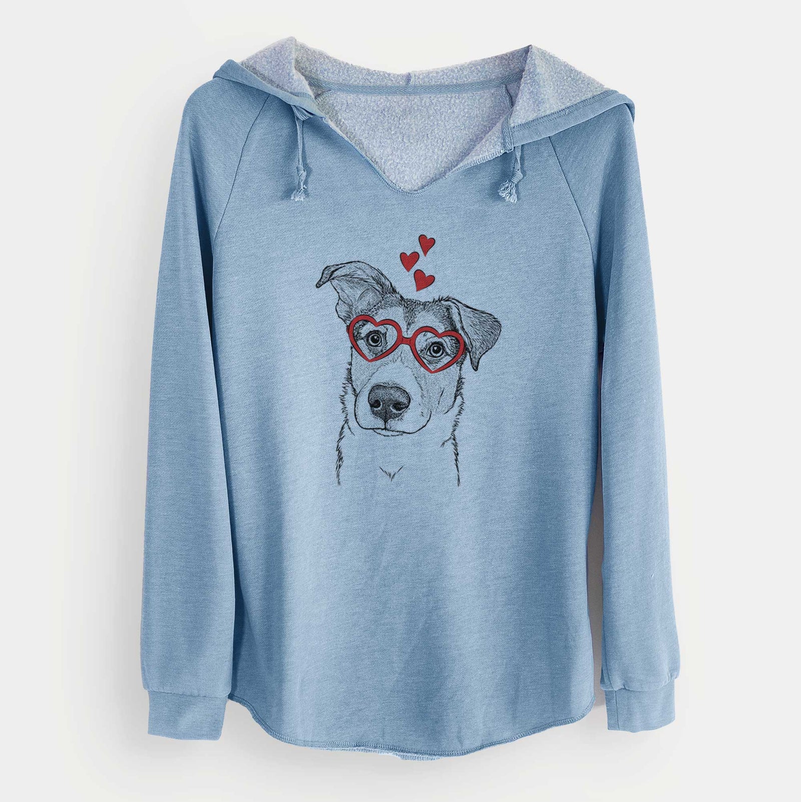 Valentine Leia the Mixed Breed - Cali Wave Hooded Sweatshirt