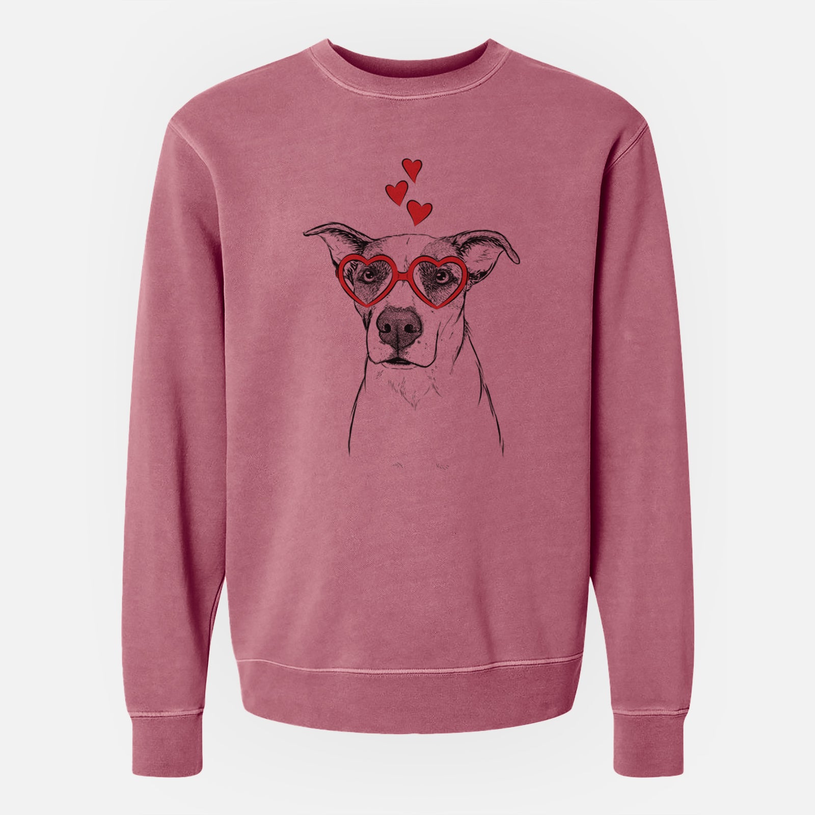 Valentine Lily the Mixed Breed - Unisex Pigment Dyed Crew Sweatshirt