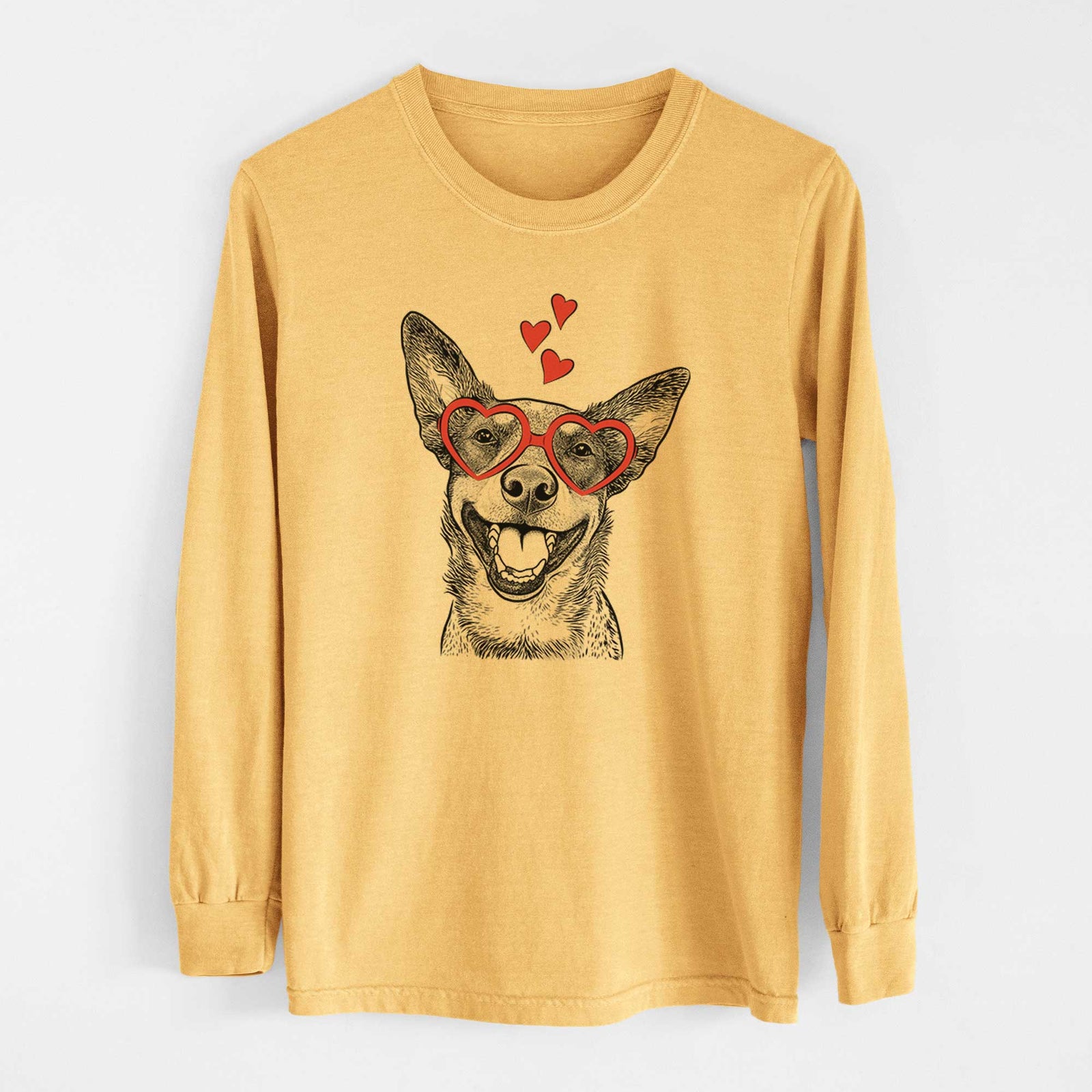 Valentine Lily the Australian Cattle Dog - Heavyweight 100% Cotton Long Sleeve