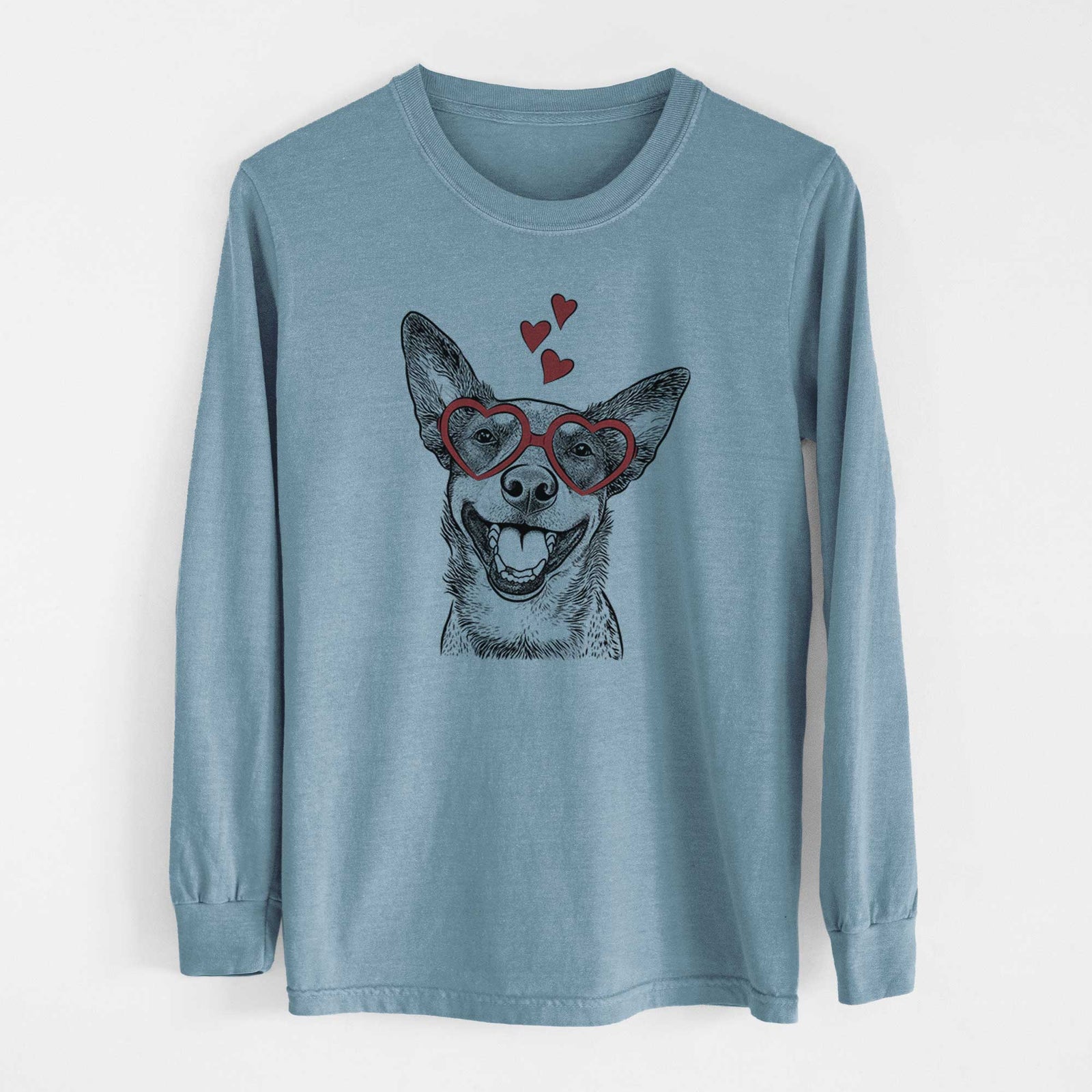 Valentine Lily the Australian Cattle Dog - Heavyweight 100% Cotton Long Sleeve