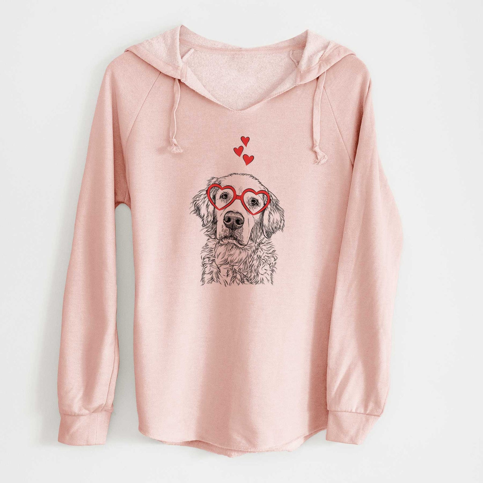 Valentine Loganator the Golden Retriever - Cali Wave Hooded Sweatshirt