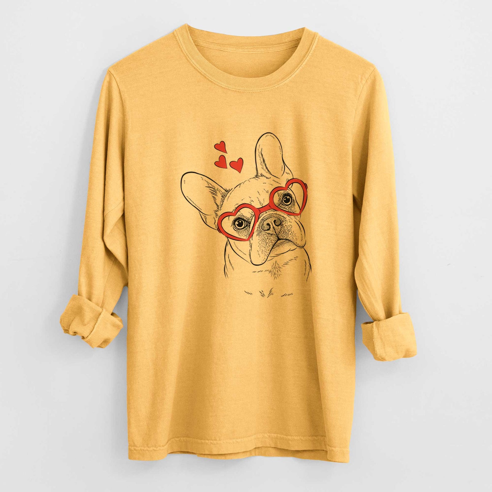 Valentine Loki the French Bulldog - Heavyweight 100% Cotton Long Sleeve