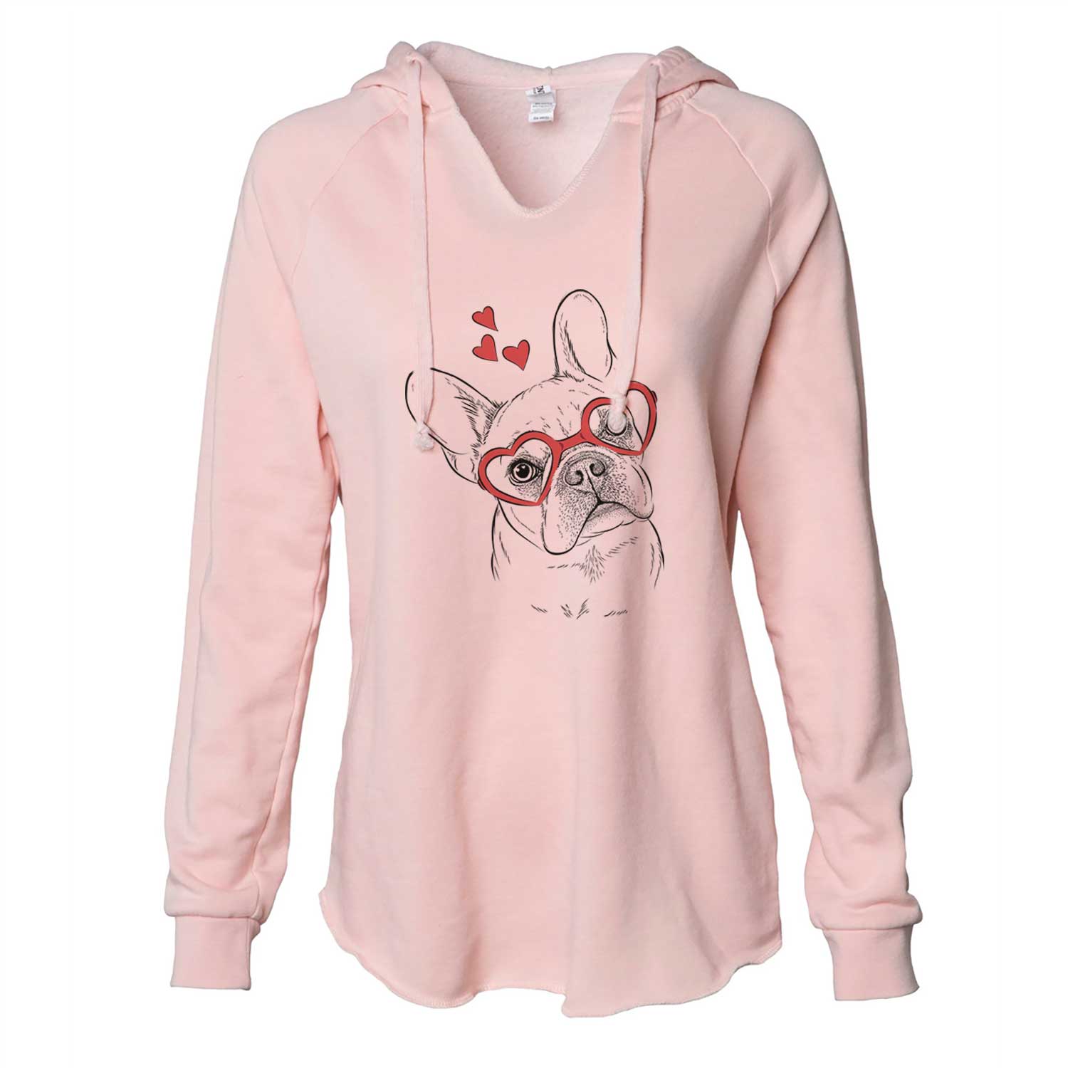 Valentine Loki the French Bulldog - Cali Wave Hooded Sweatshirt