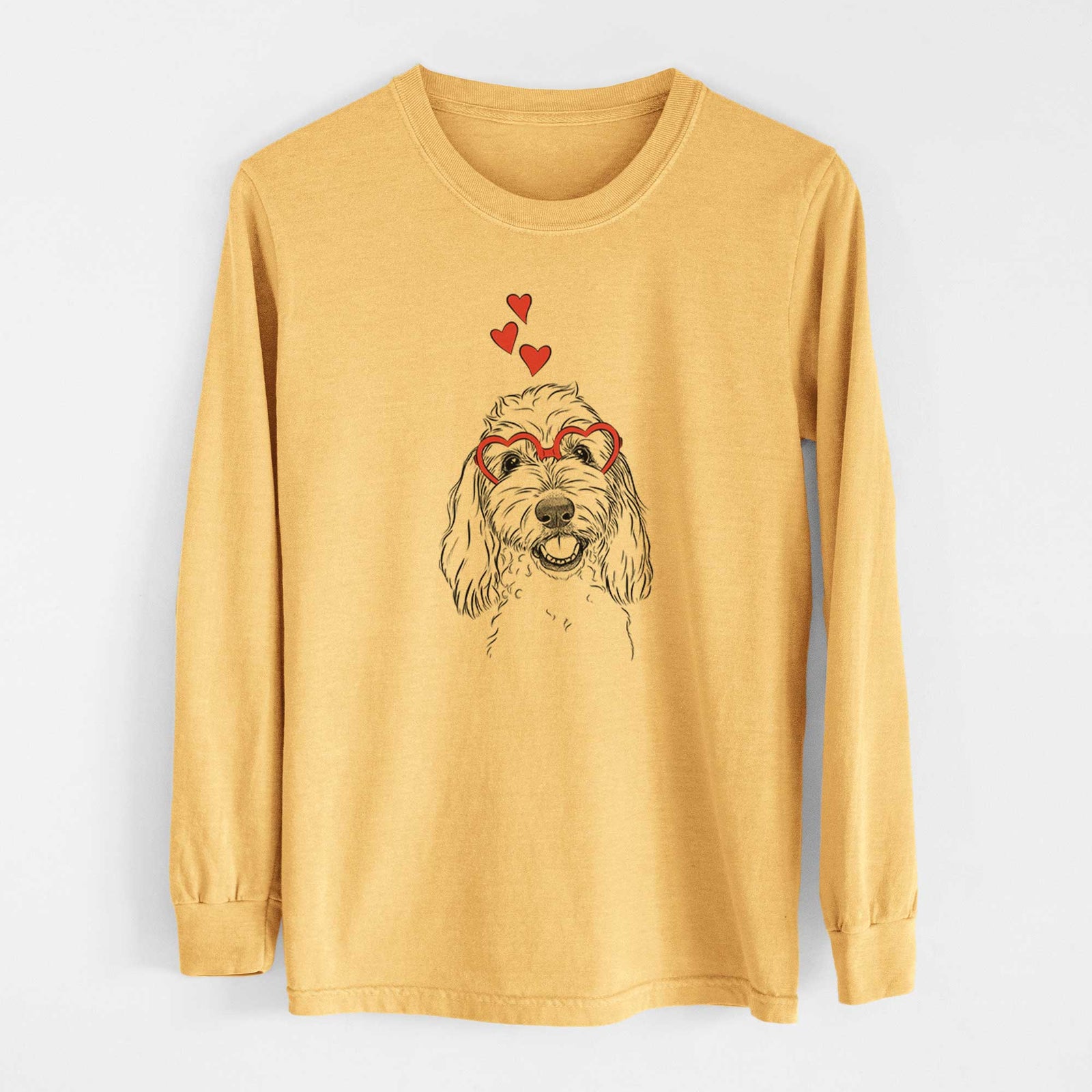 Valentine Louie the Coton de Tulear - Heavyweight 100% Cotton Long Sleeve