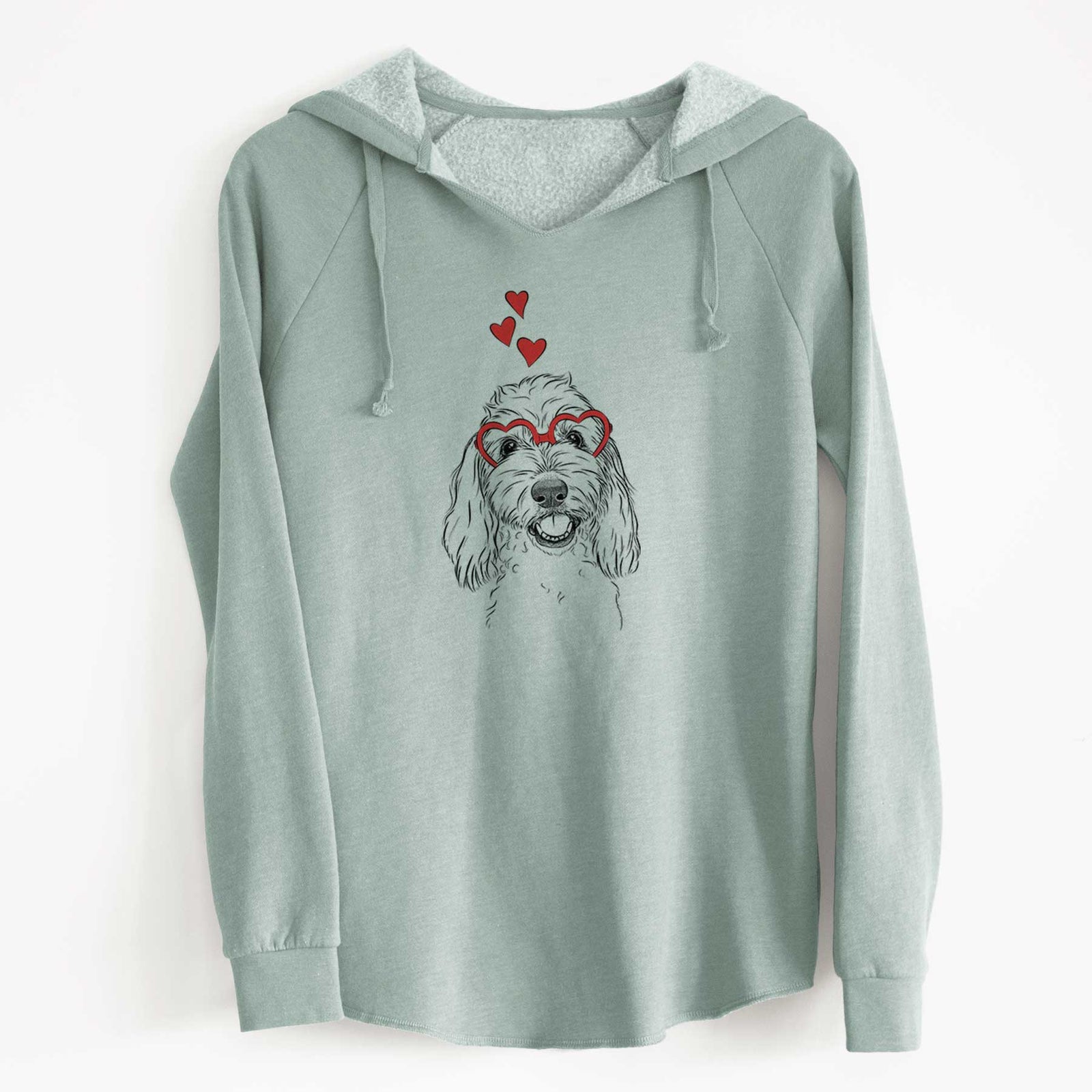 Valentine Louie the Coton de Tulear - Cali Wave Hooded Sweatshirt