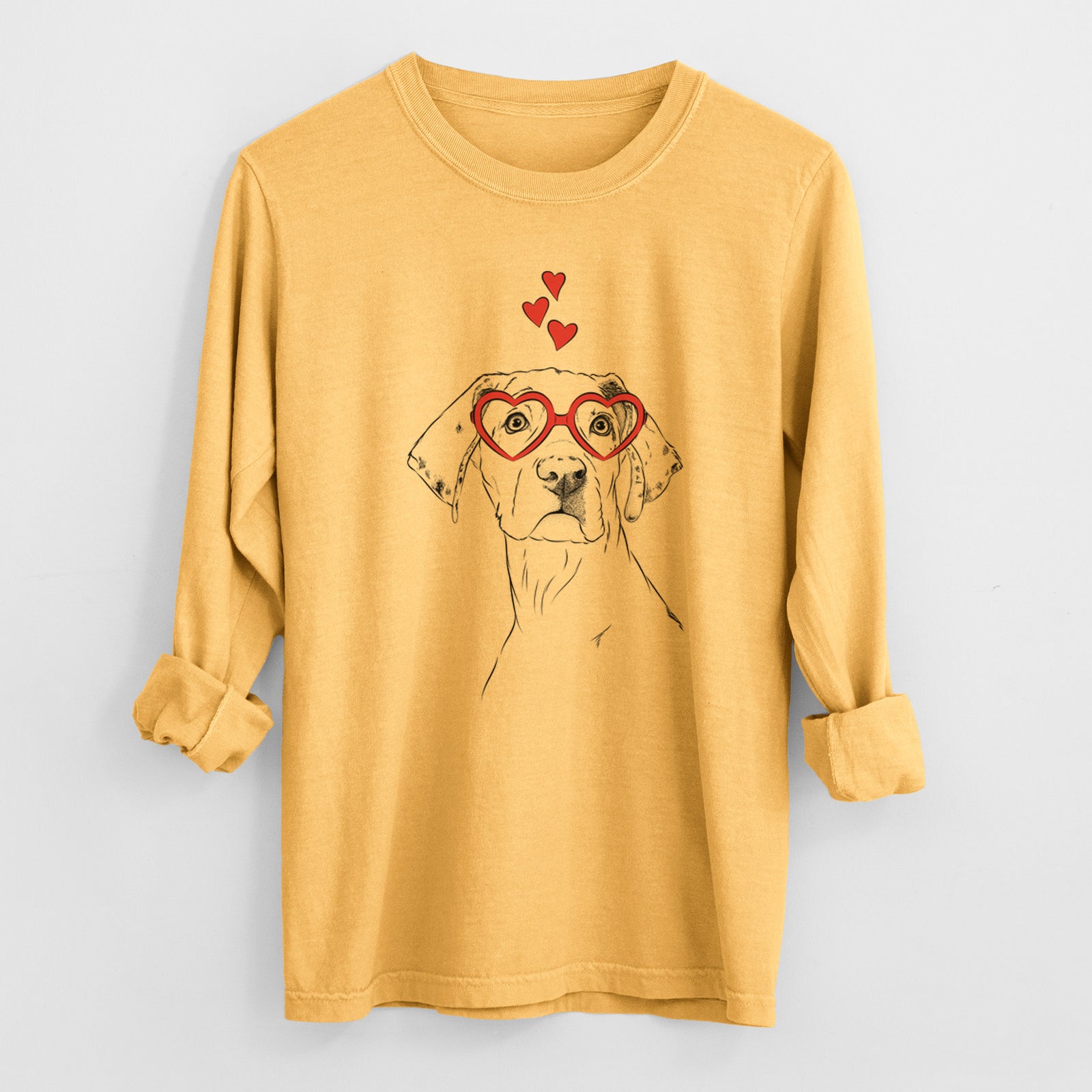 Valentine Lumen the Special Needs Great Dane - Heavyweight 100% Cotton Long Sleeve