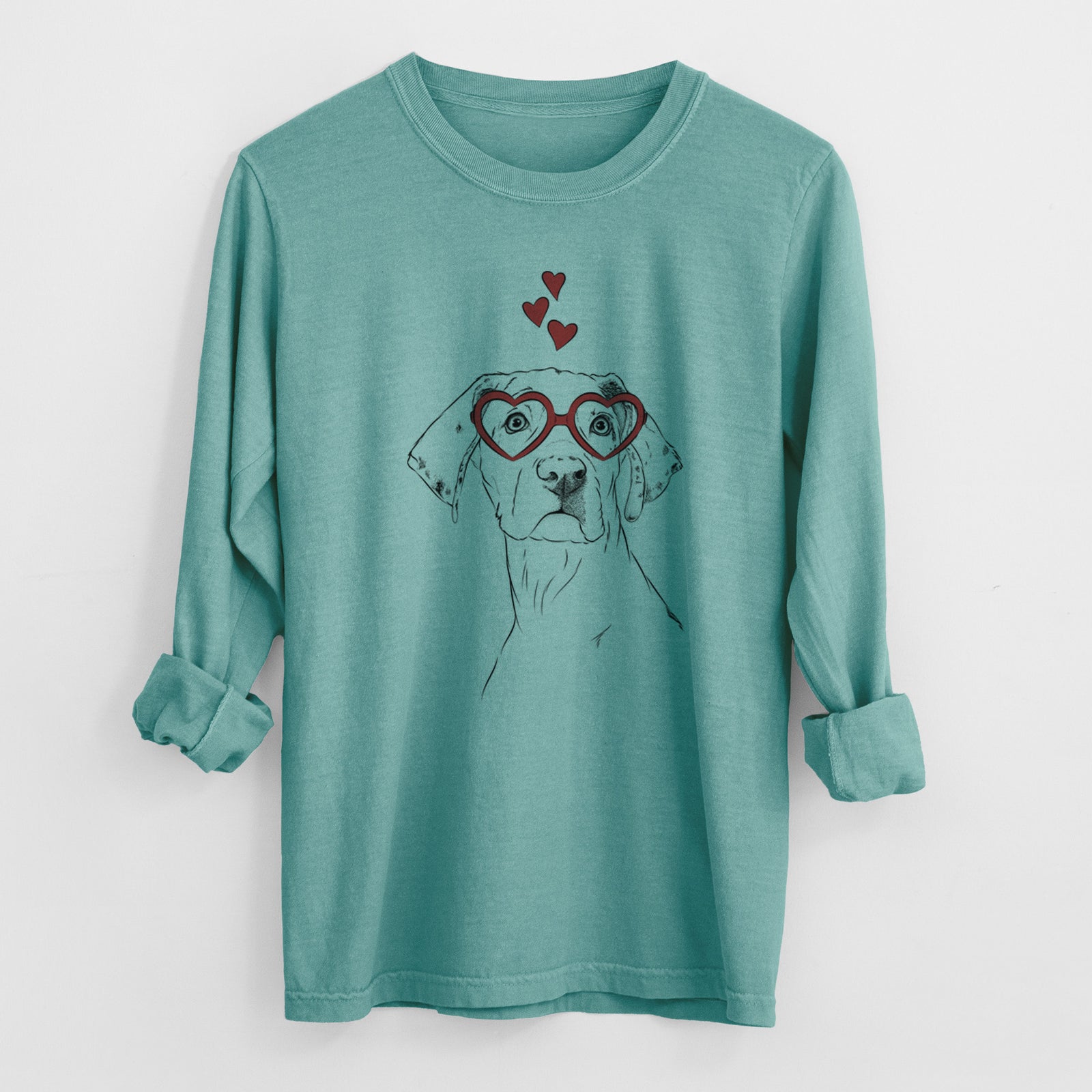 Valentine Lumen the Special Needs Great Dane - Heavyweight 100% Cotton Long Sleeve