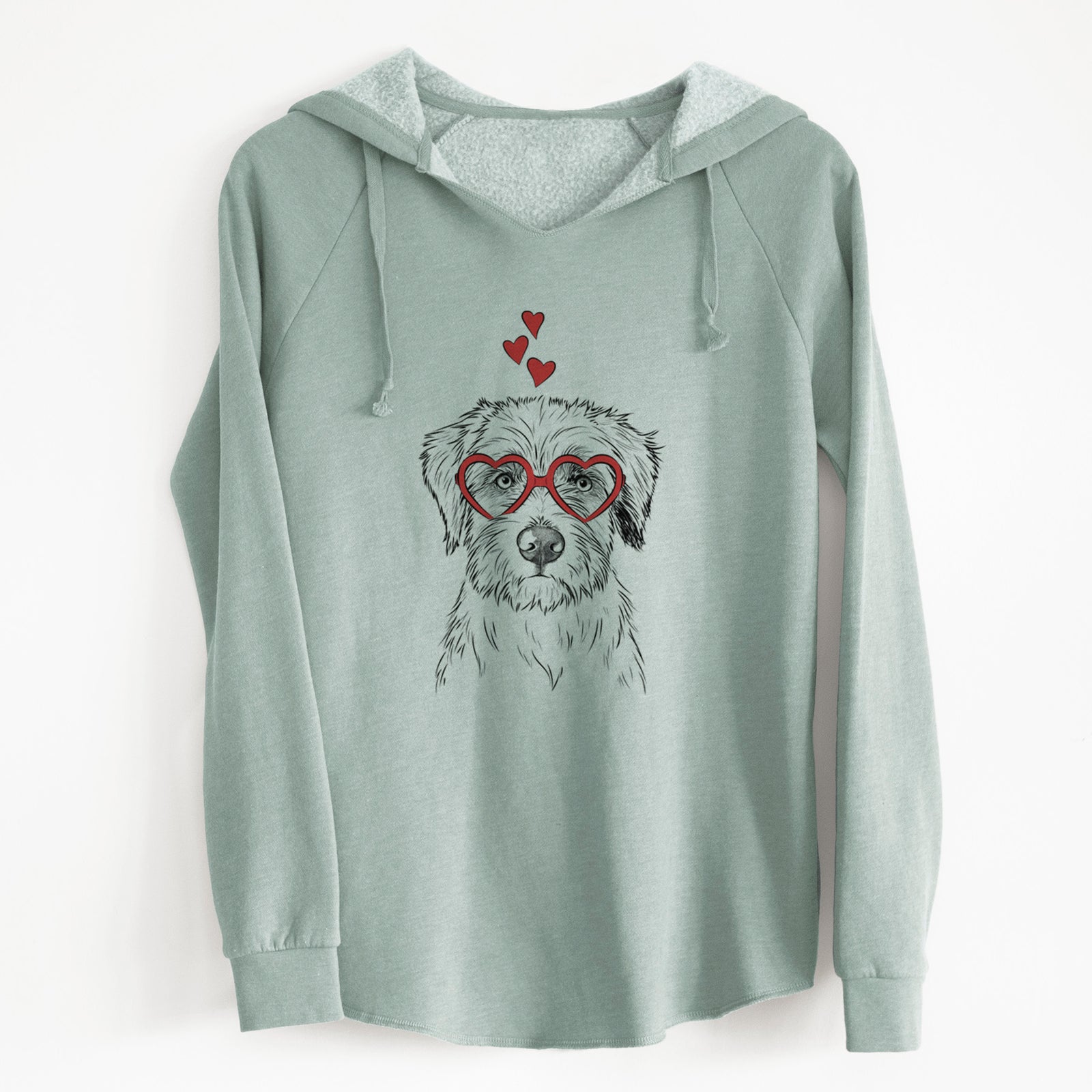 Valentine Marek the Bernedoodle - Cali Wave Hooded Sweatshirt