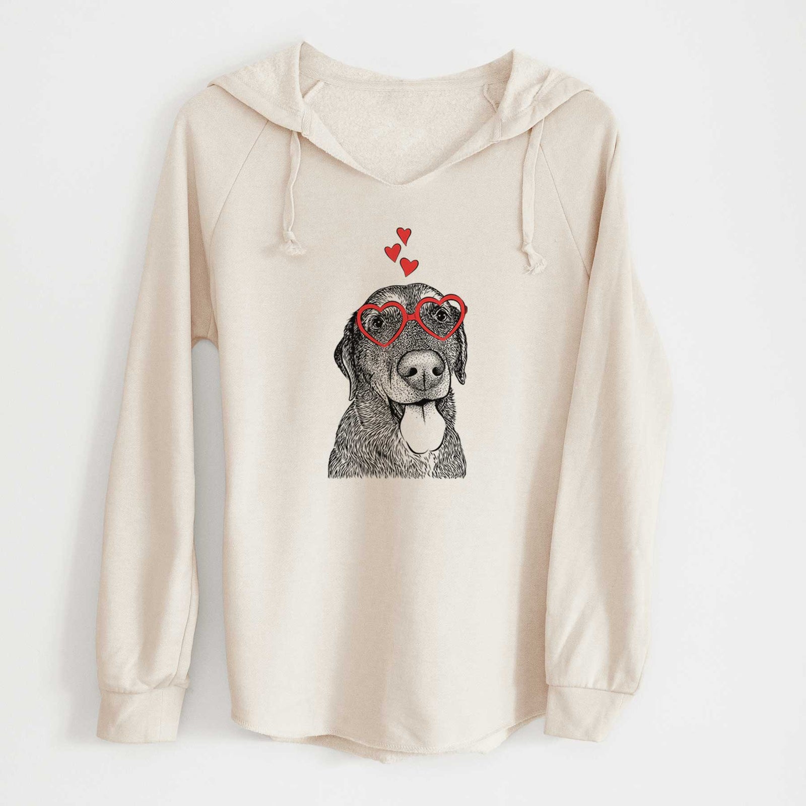 Valentine Max the Labrador Retriever - Cali Wave Hooded Sweatshirt