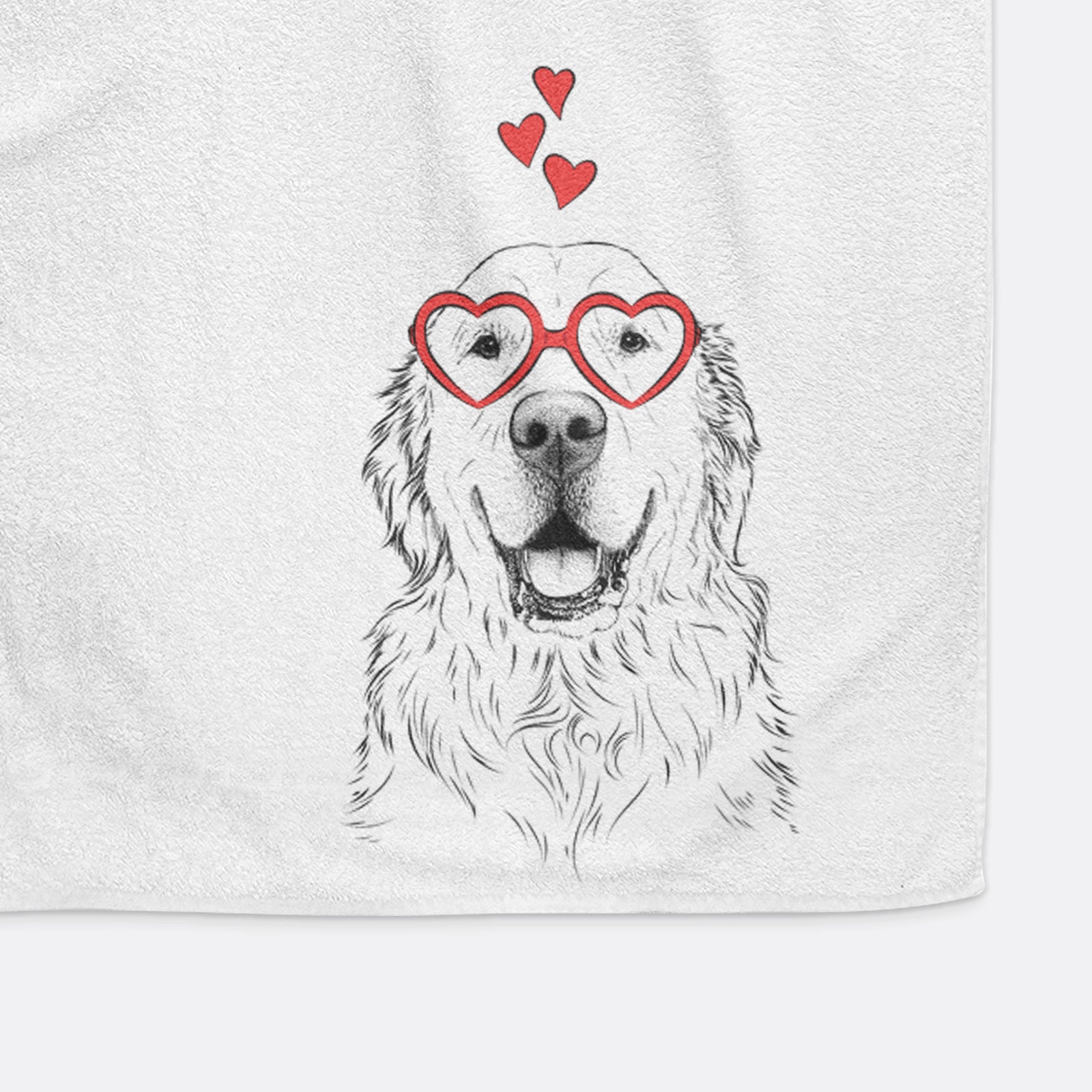 Maximus the Golden Retriever Decorative Hand Towel