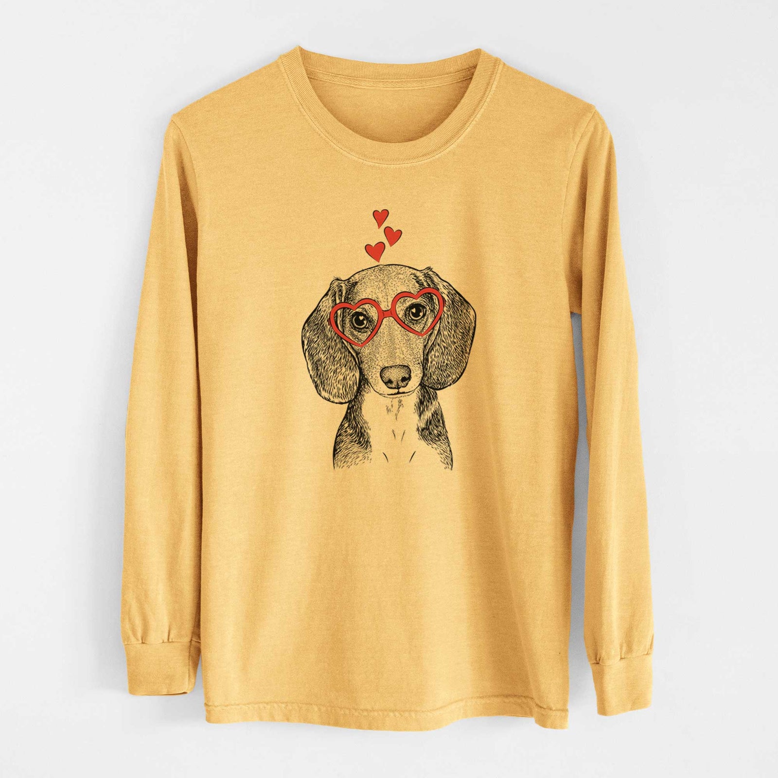 Valentine Mayor Andy the Beagle - Heavyweight 100% Cotton Long Sleeve