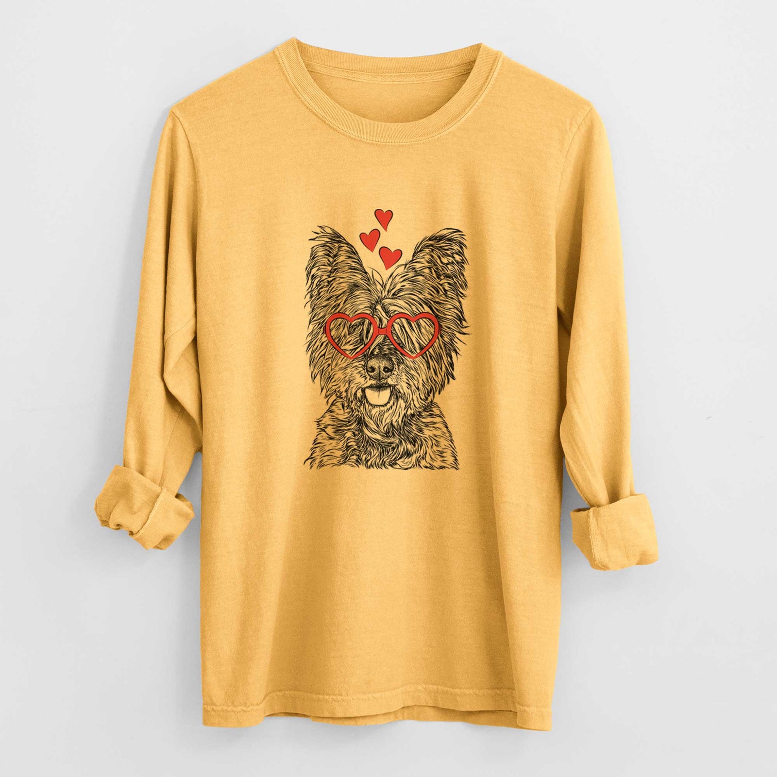 Valentine McDuff the Cairn Terrier - Heavyweight 100% Cotton Long Sleeve